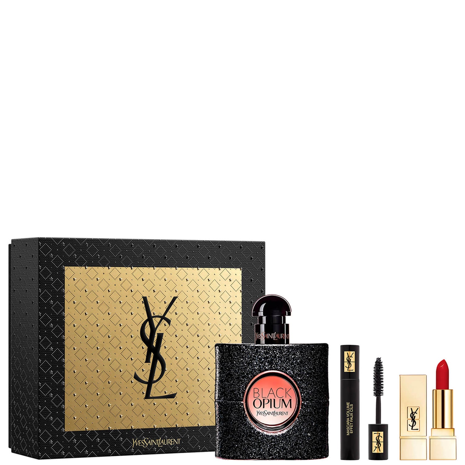 Yves Saint Laurent Black Opium Eau de Parfum and Makeup Icons Gift Set