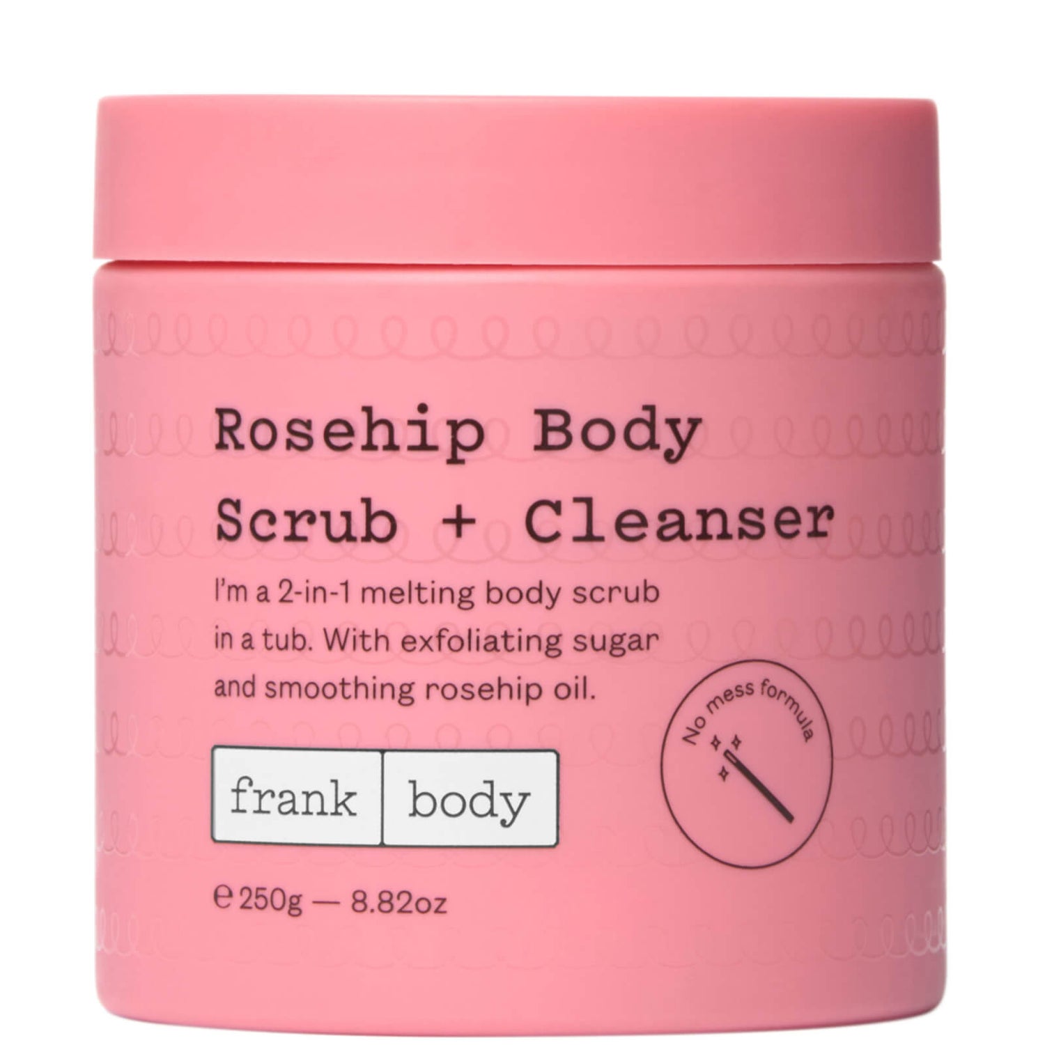 Frank Body Rosehip Body Scrub and Cleanser 250g lookfantastic Singapore