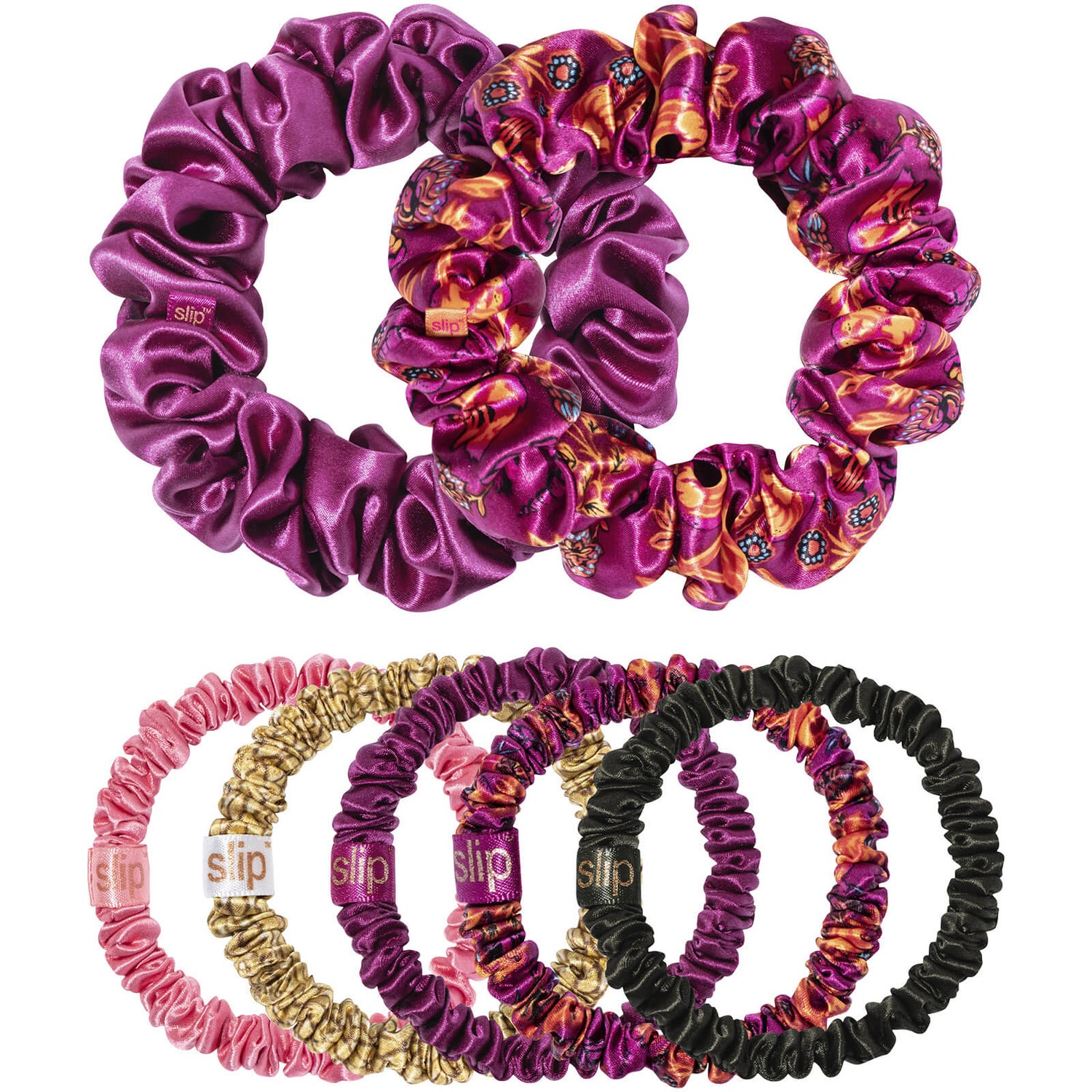 Slip Pure Silk Scrunchies Super Bloom Mega Set LOOKFANTASTIC