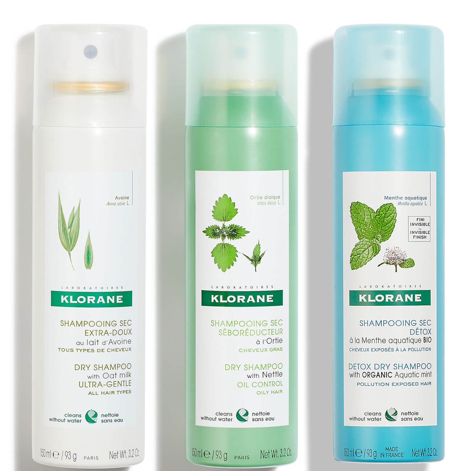 KLORANE Dry Shampoo Bundle LOOKFANTASTIC
