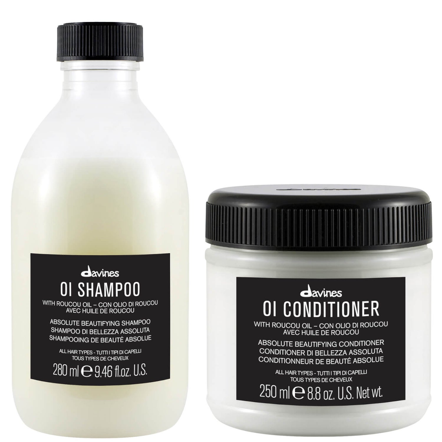 Davines OI Shampoo and Conditioner Duo Gratis Lieferservice weltweit