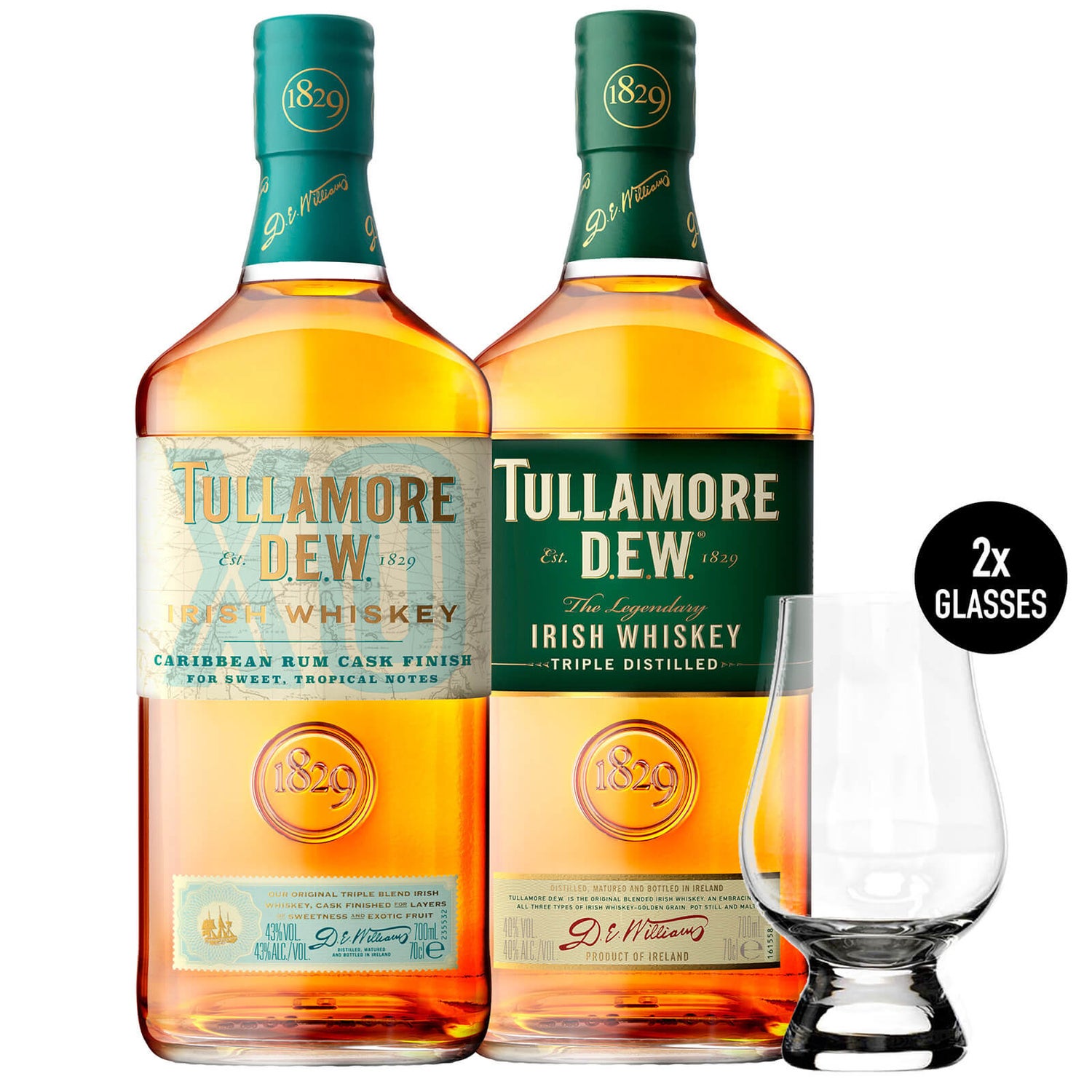 Irish whiskey triple distilled