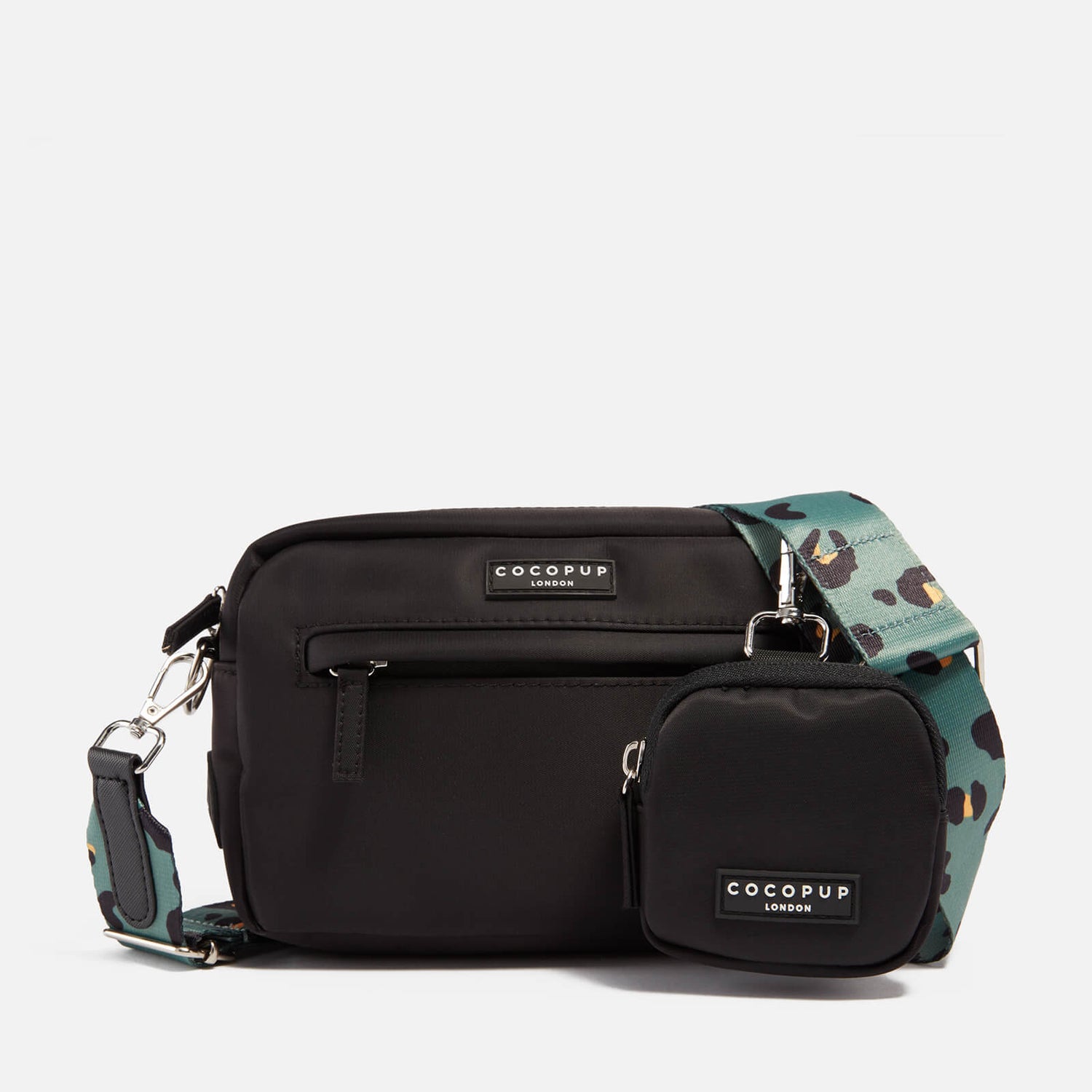 Cocopup Dog Walking Bag Black + Khaki Leopard