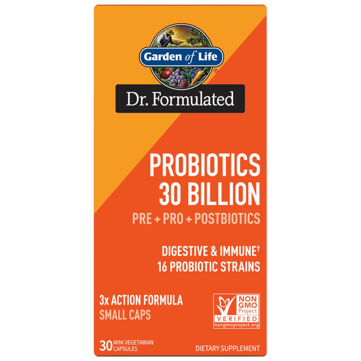 Dr. Formulated Probiotics 30B Pre+Pro+Postbiotics Garden of Life AU
