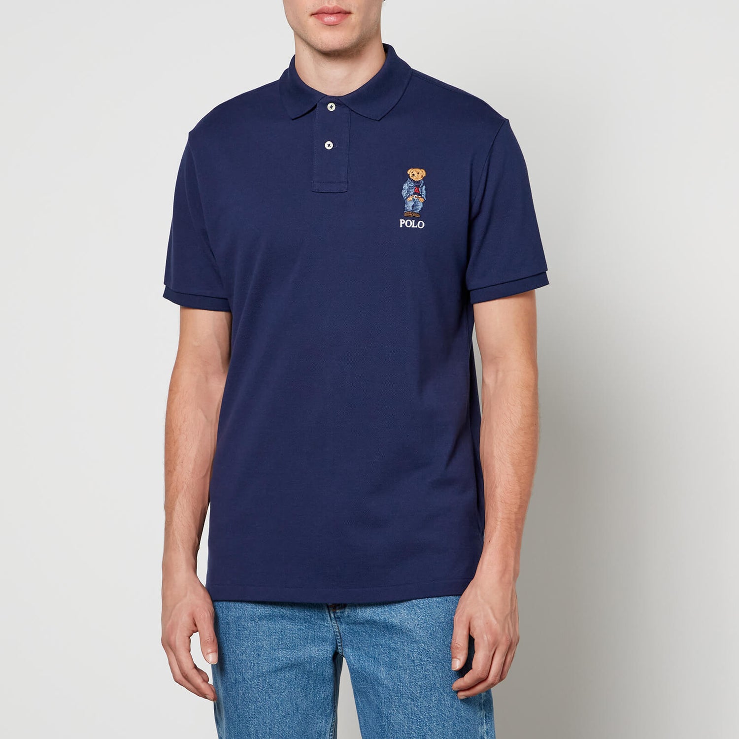 Polo Ralph Lauren Bear Cotton-Piqué Polo Shirt | TheHut.com