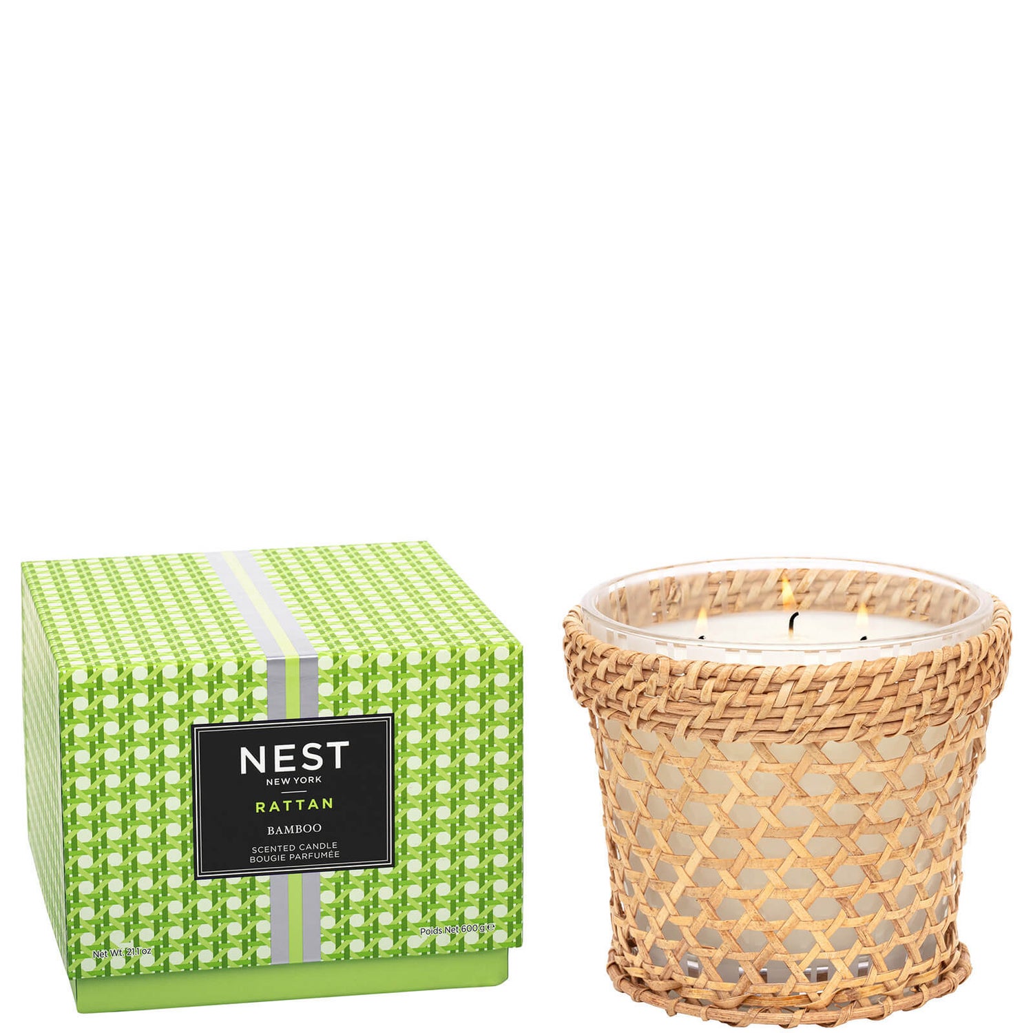 NEST New York Rattan Bamboo 3Wick Candle 630ml lookfantastic Singapore