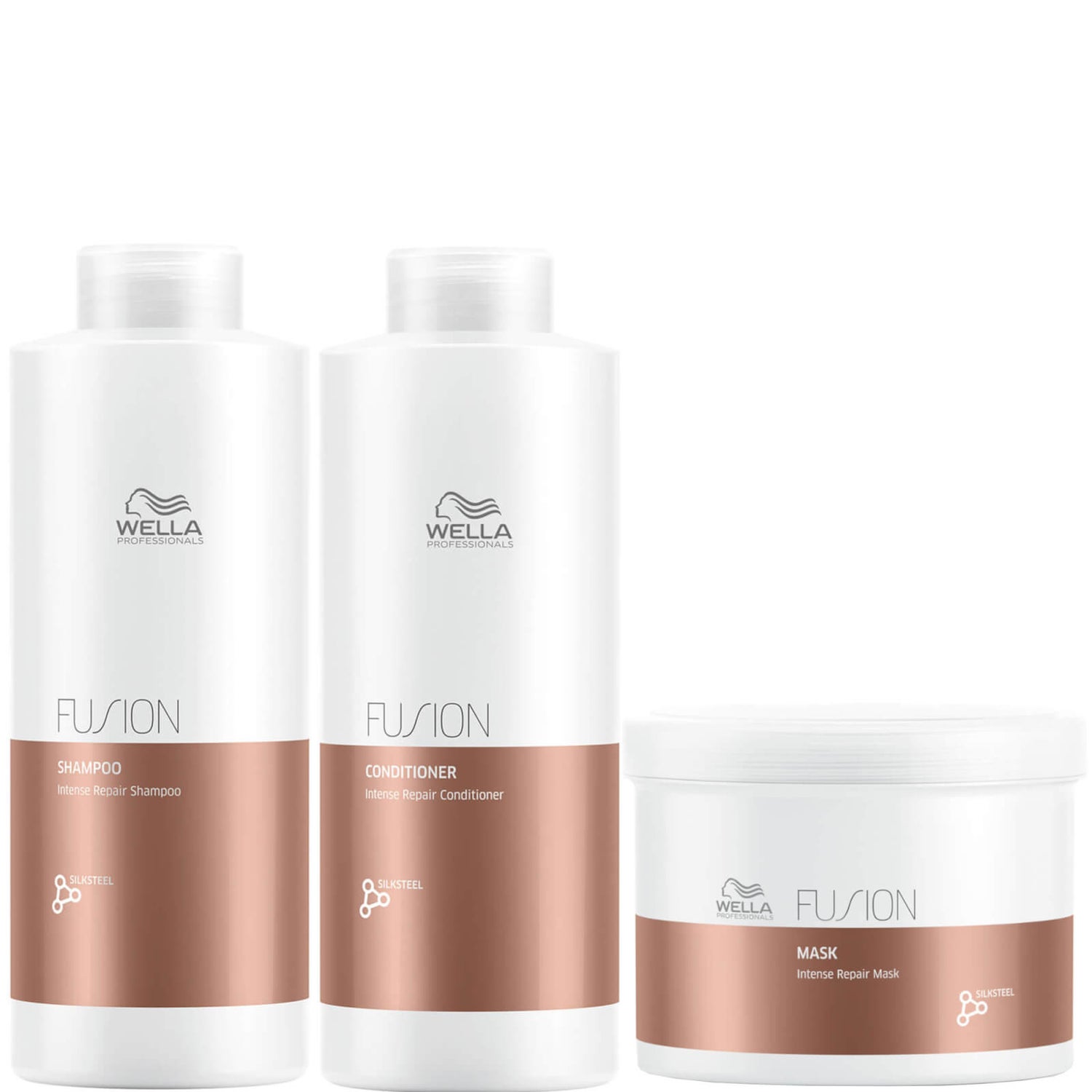 Wella Professionals Fusion Repair Shampoo, Conditioner and Mask Super