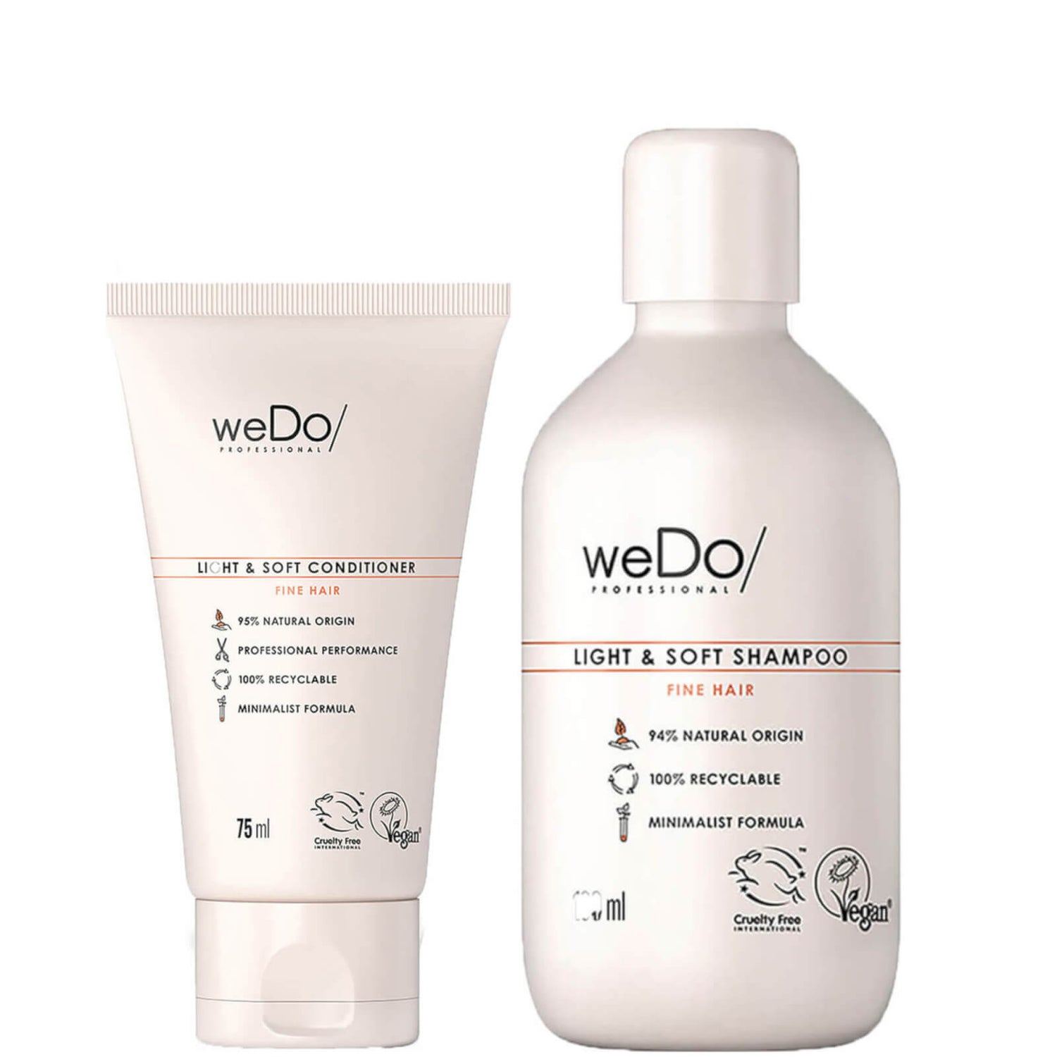 weDo/ Professional Light and Soft Shampoo and Conditioner Trial Regime ...