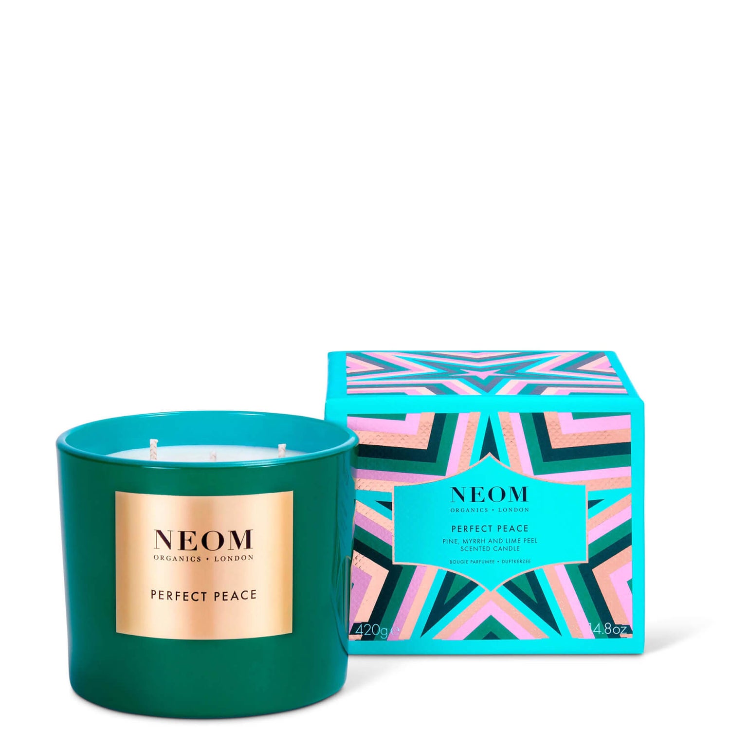 NEOM Perfect Peace 3 Wick Candle 420g Dermstore