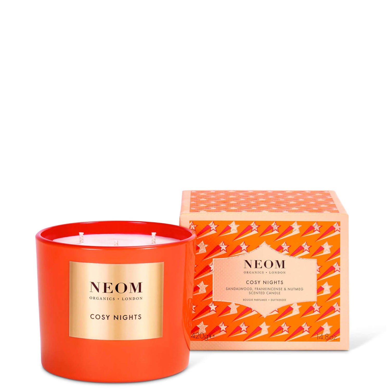 NEOM Cosy Nights 3 Wick Candle 420g lookfantastic HK