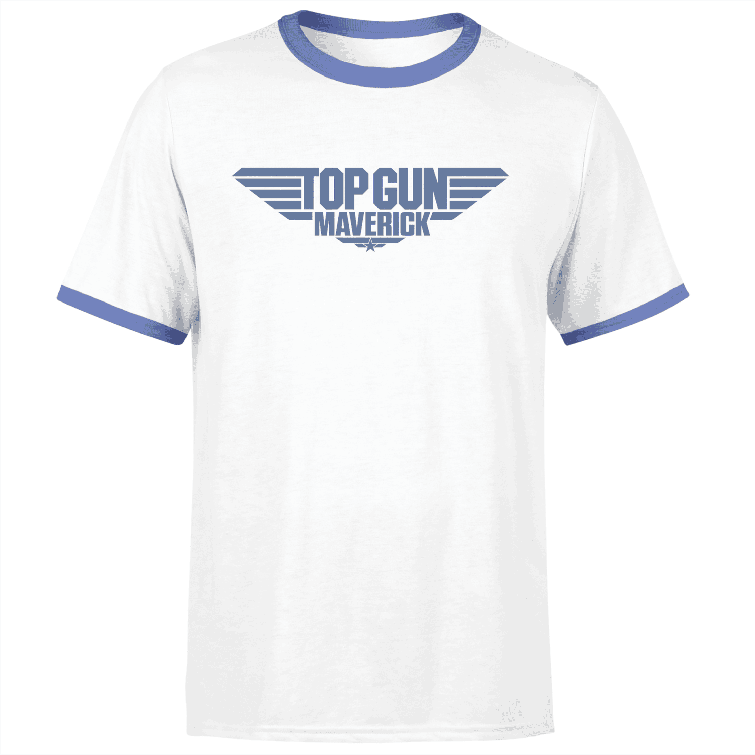 Top Gun Hard Deck Unisex Ringer TShirt White/Navy Clothing Zavvi UK