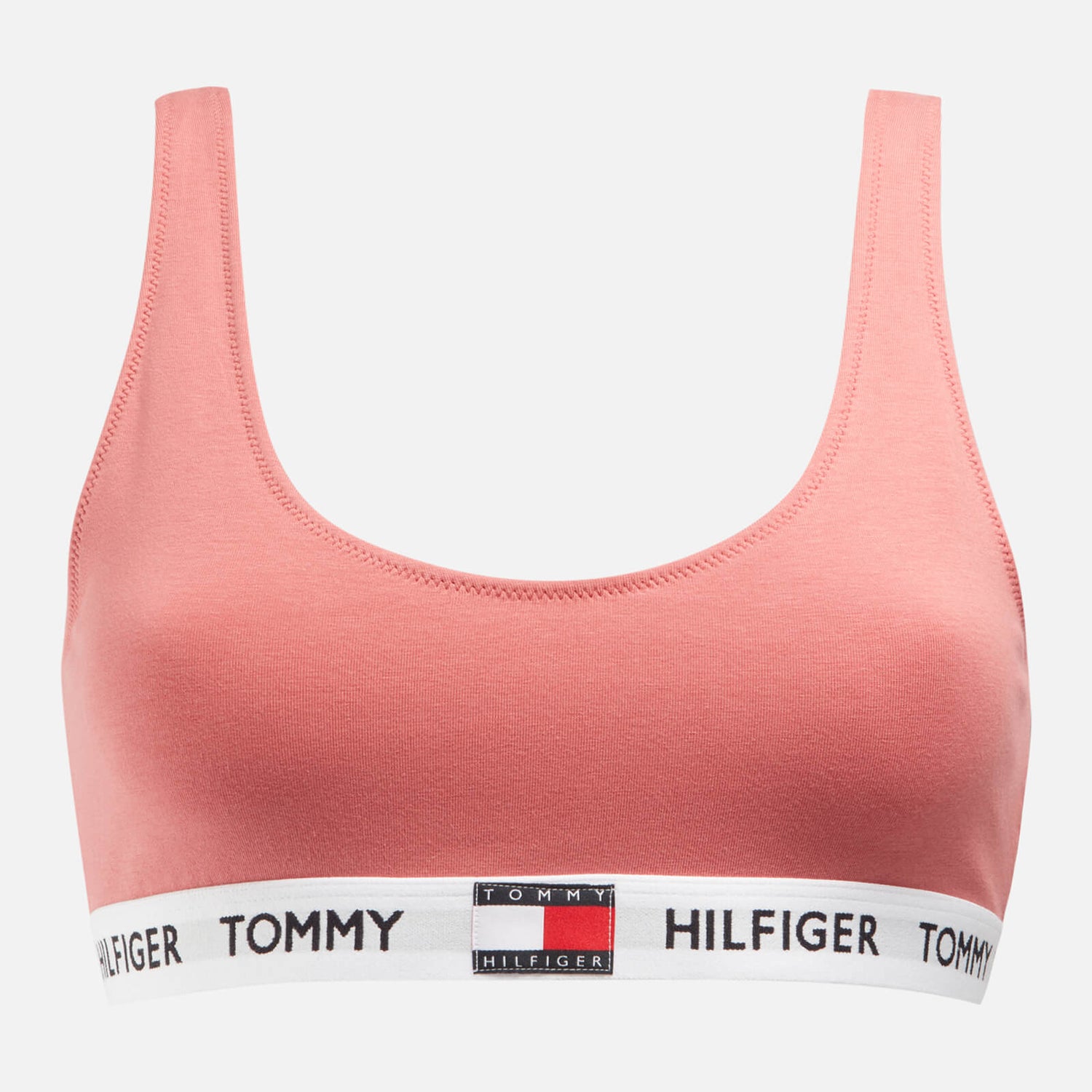 Tommy Hilfiger Logo-Jacquard Jersey Bralette | TheHut.com