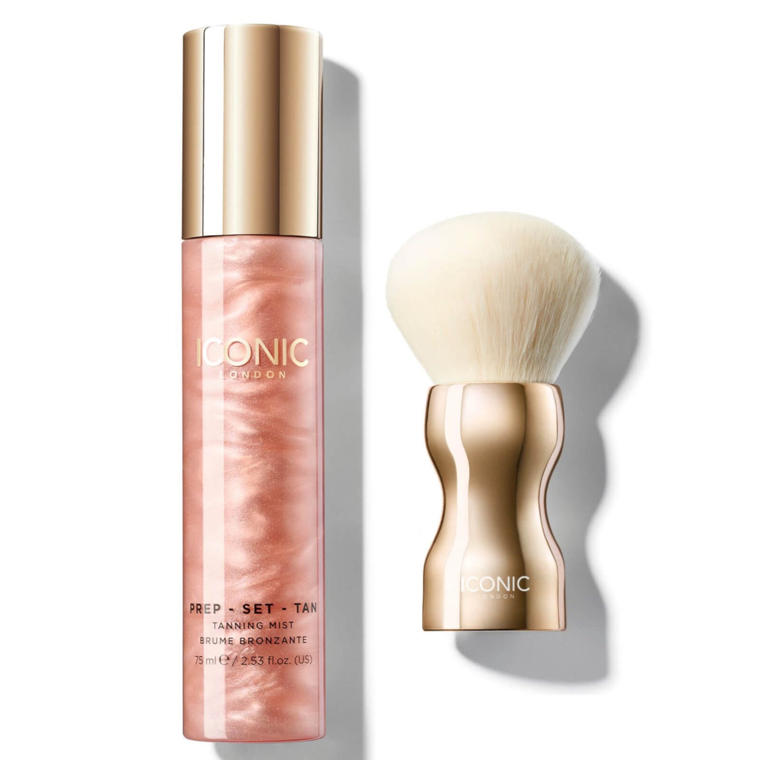 ICONIC London Tan and Brush Bundle (Various Shades) LOOKFANTASTIC