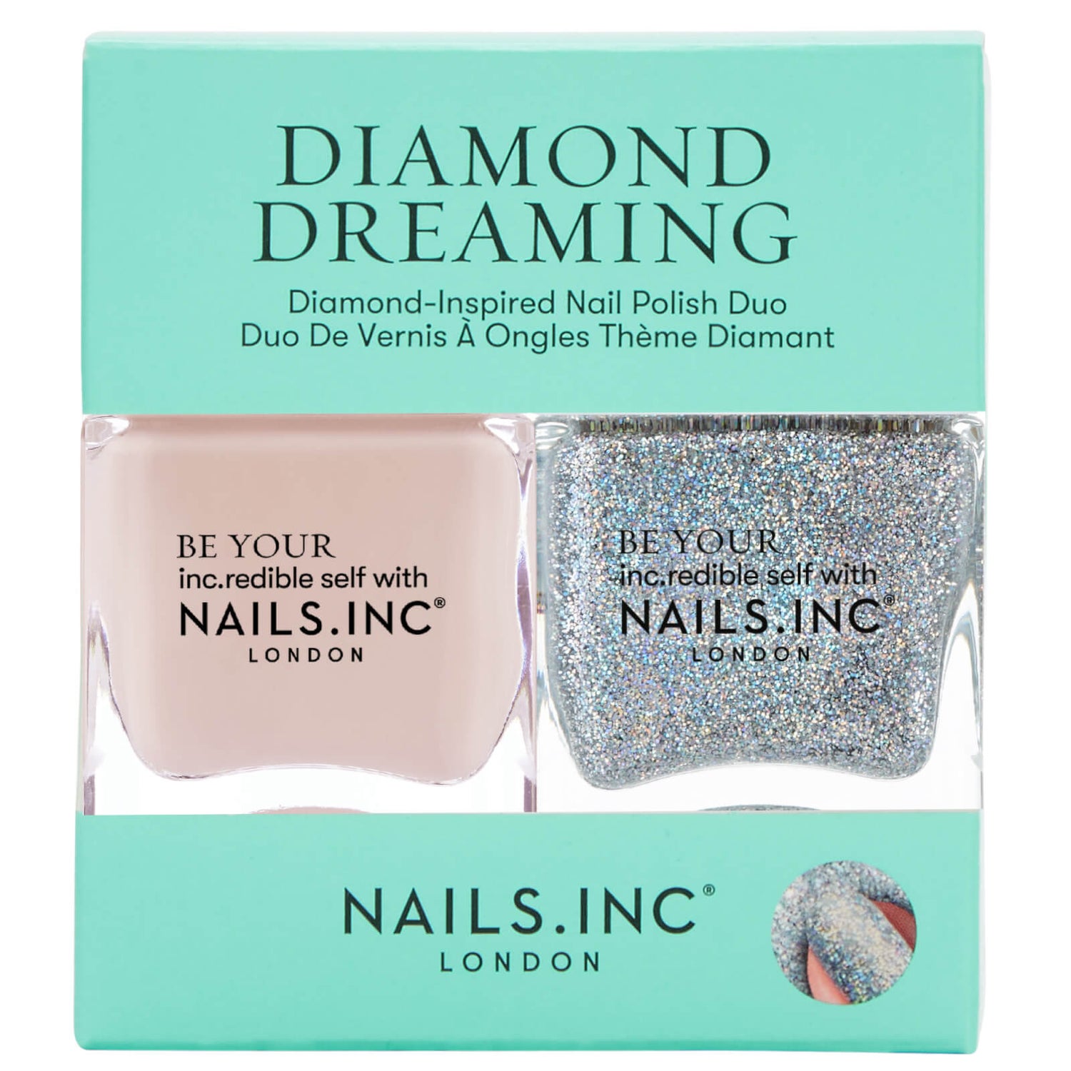 nails inc. Diamond Dreaming Nail Polish Duo LOOKFANTASTIC