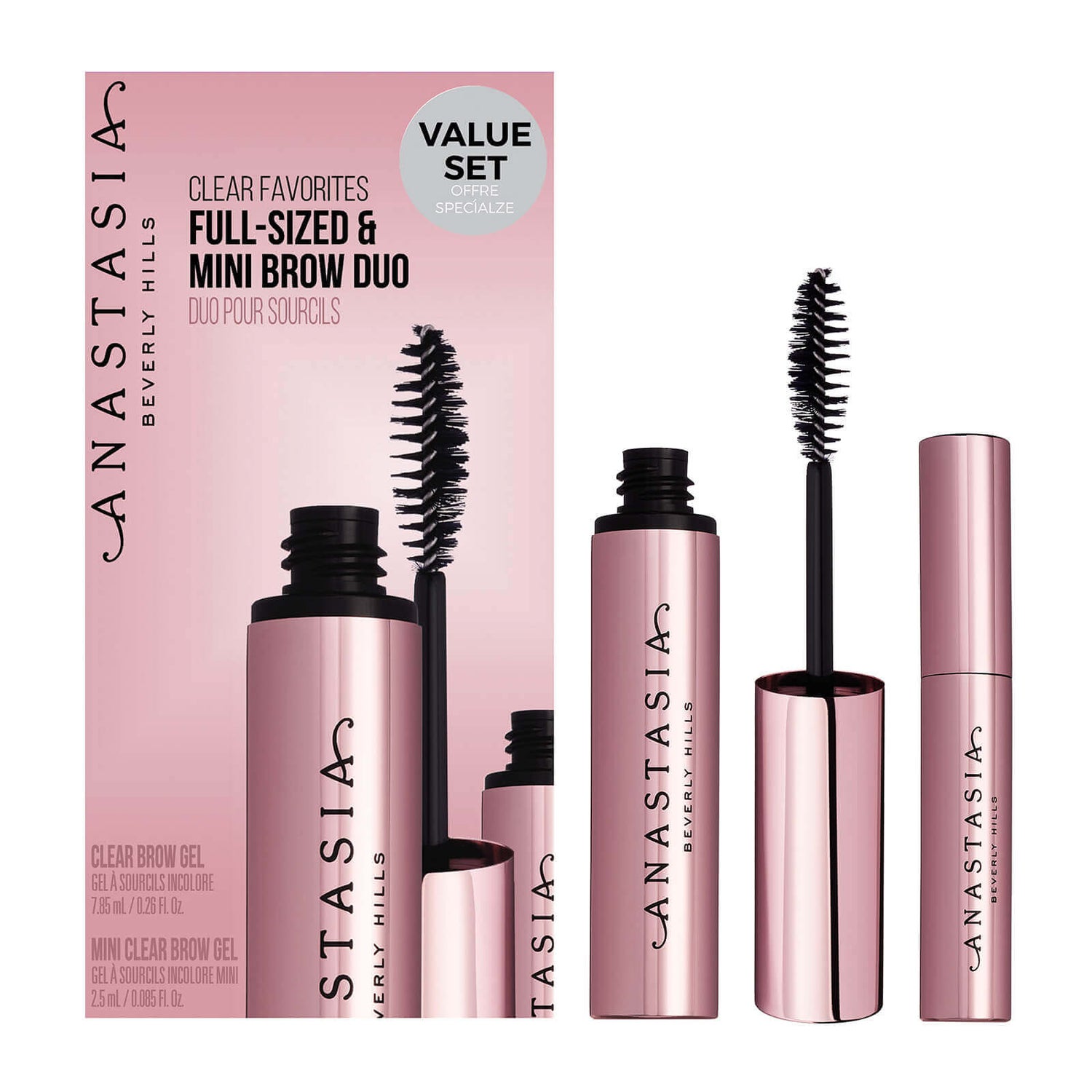 Anastasia Beverly Hills Clear Favorites Kit FullSized and Mini Brow