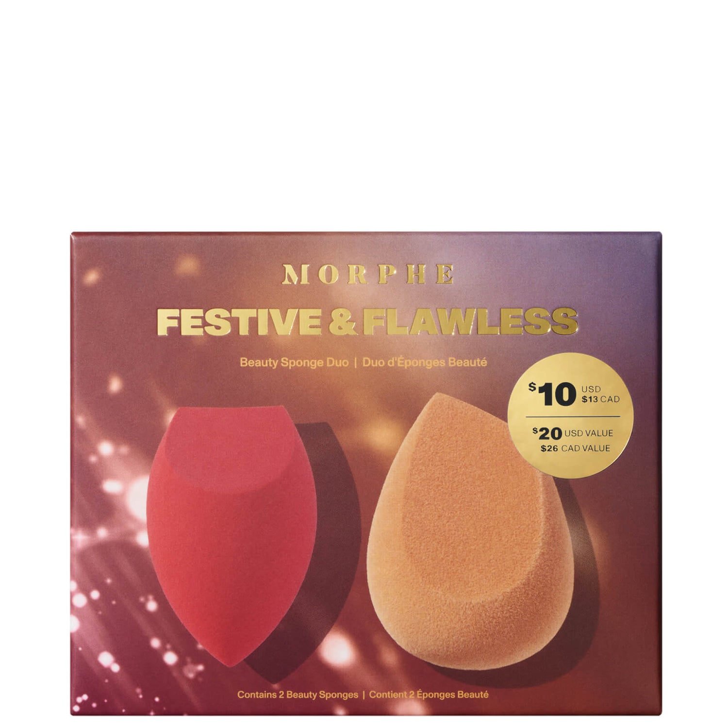 Morphe Festive and Flawless Beauty Sponge Duo (Worth £20.00