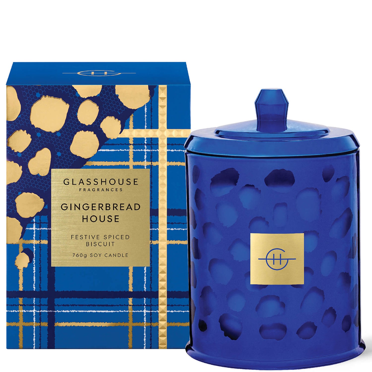 Glasshouse Fragrances Christmas Gingerbread House Candle 760g Buy