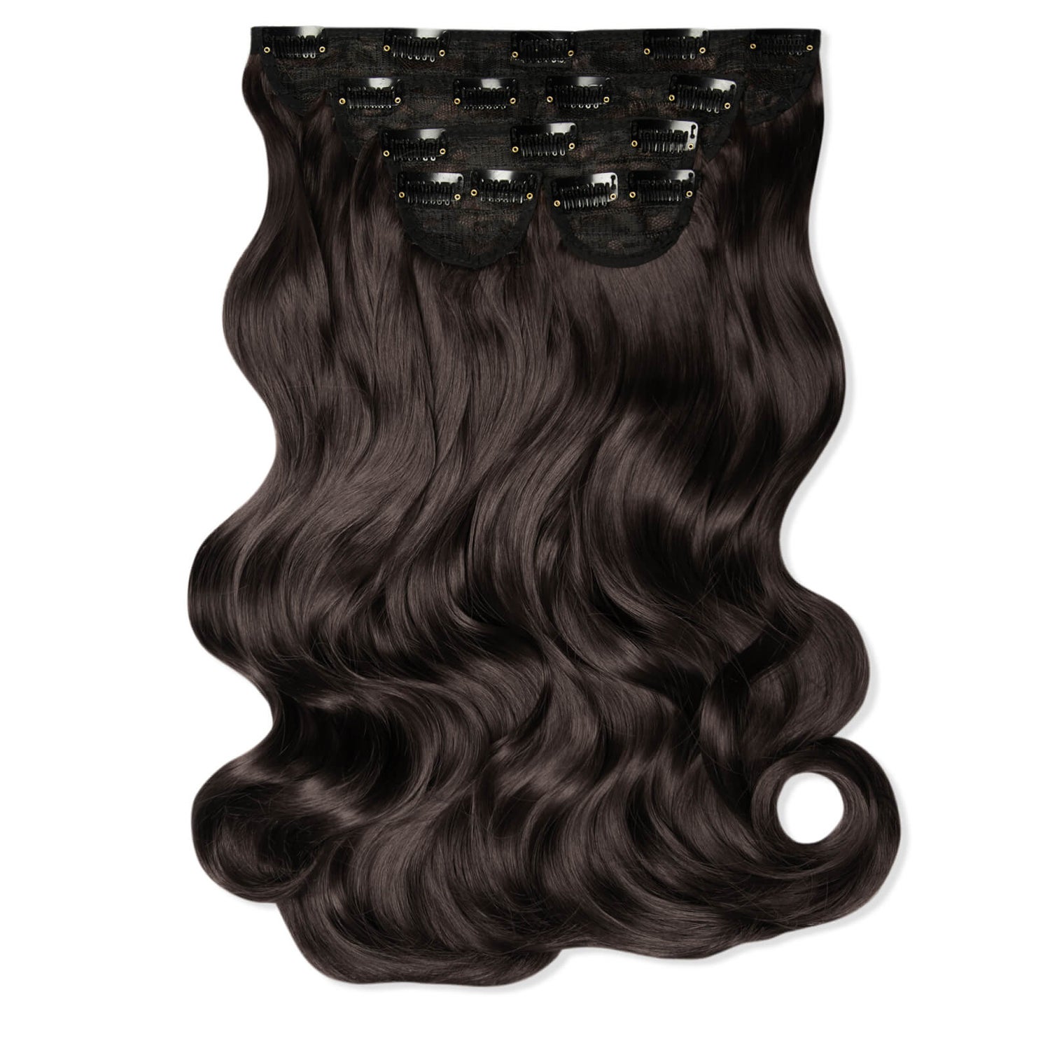 Lullabellz Super Thick 22 5 Piece Natural Wavy Clip In Extensions Various Shades Lookfantastic 