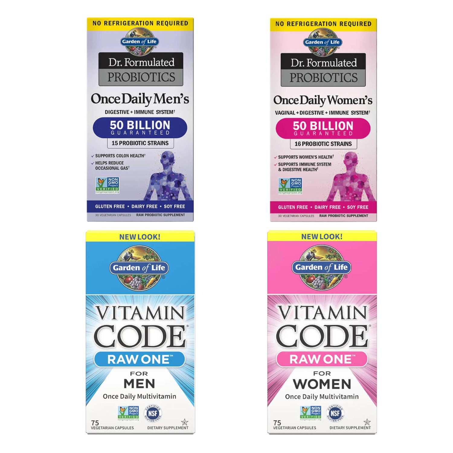 Vitamin and Gut Health Bundle for Men & Women Garden of Life UK
