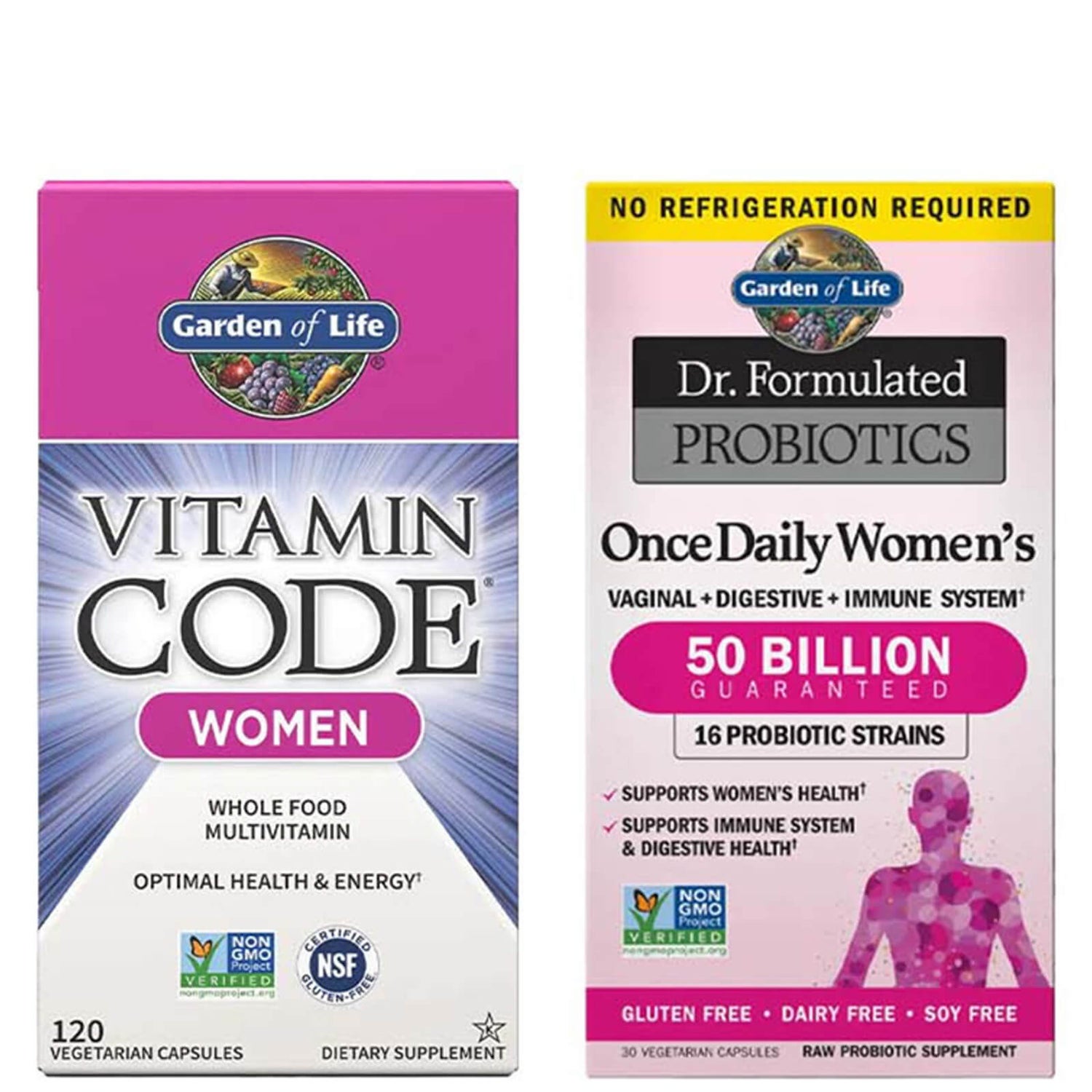 Women's Vitamins and Gut Health Bundle Garden of Life AU