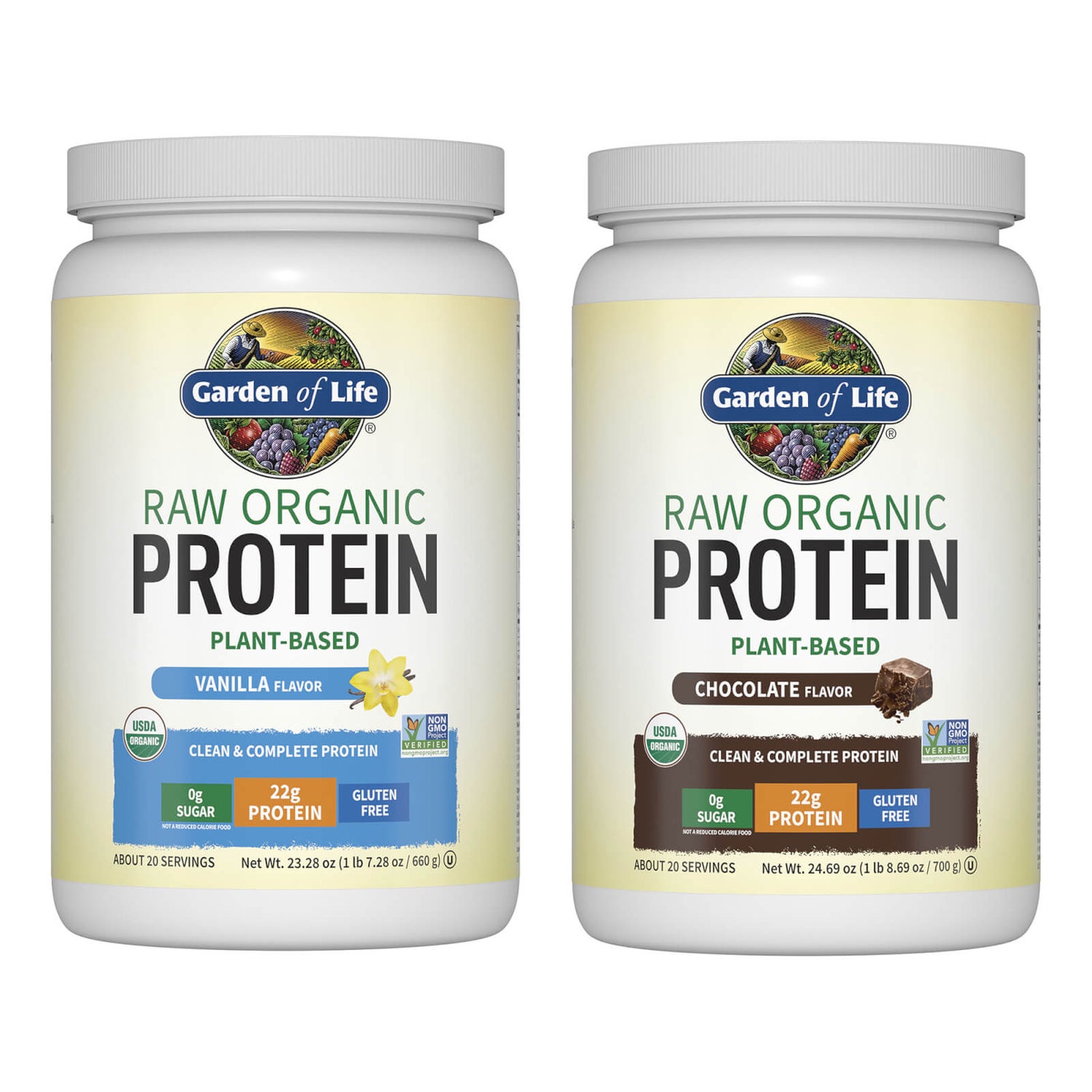 Protein Powder Bundle Vanilla & Chocolate Garden of Life UK