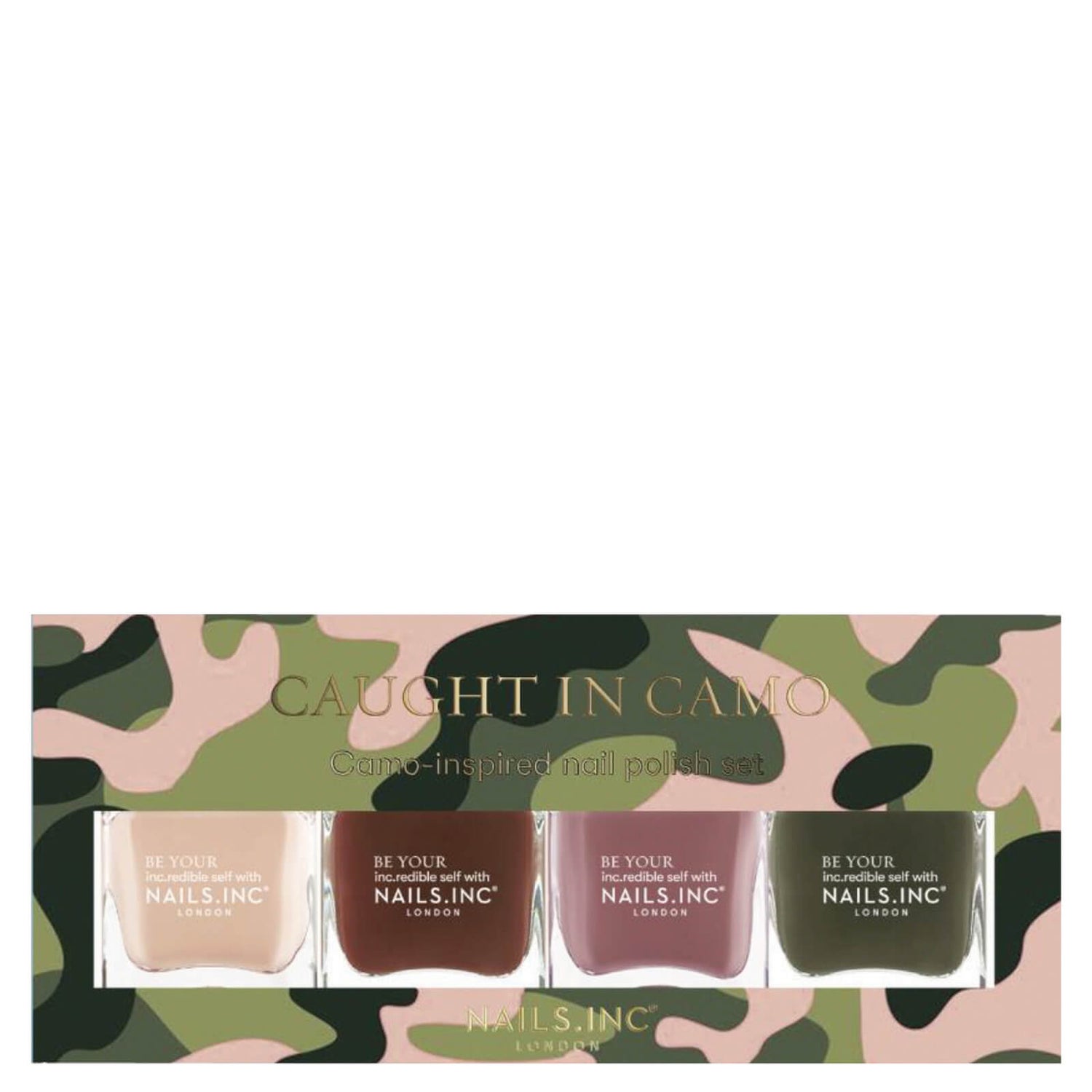 nails inc. Caught in Camo Quad Set Cult Beauty