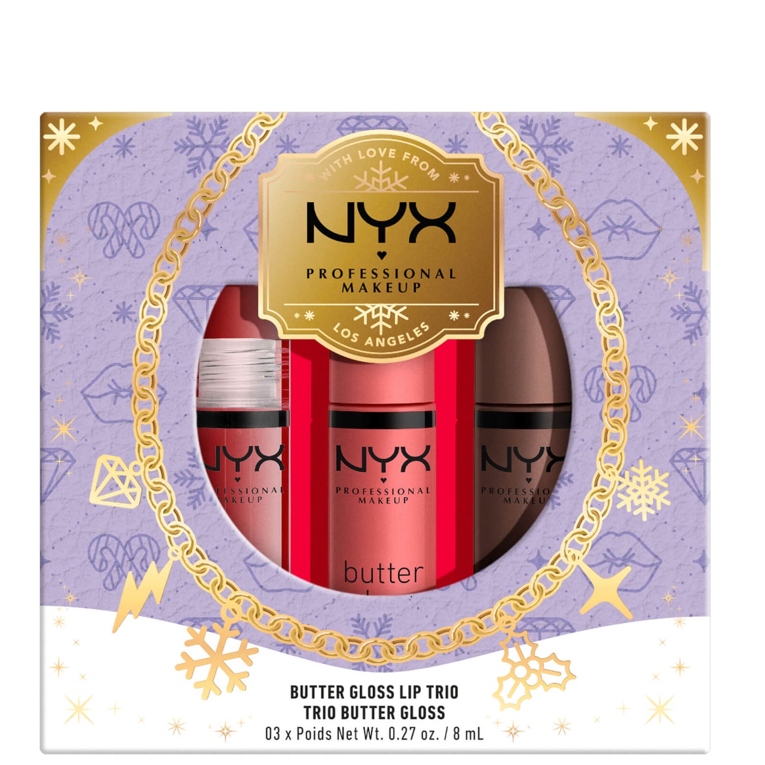 NYX Professional Makeup Butter Gloss Trio Gift Set Cult Beauty
