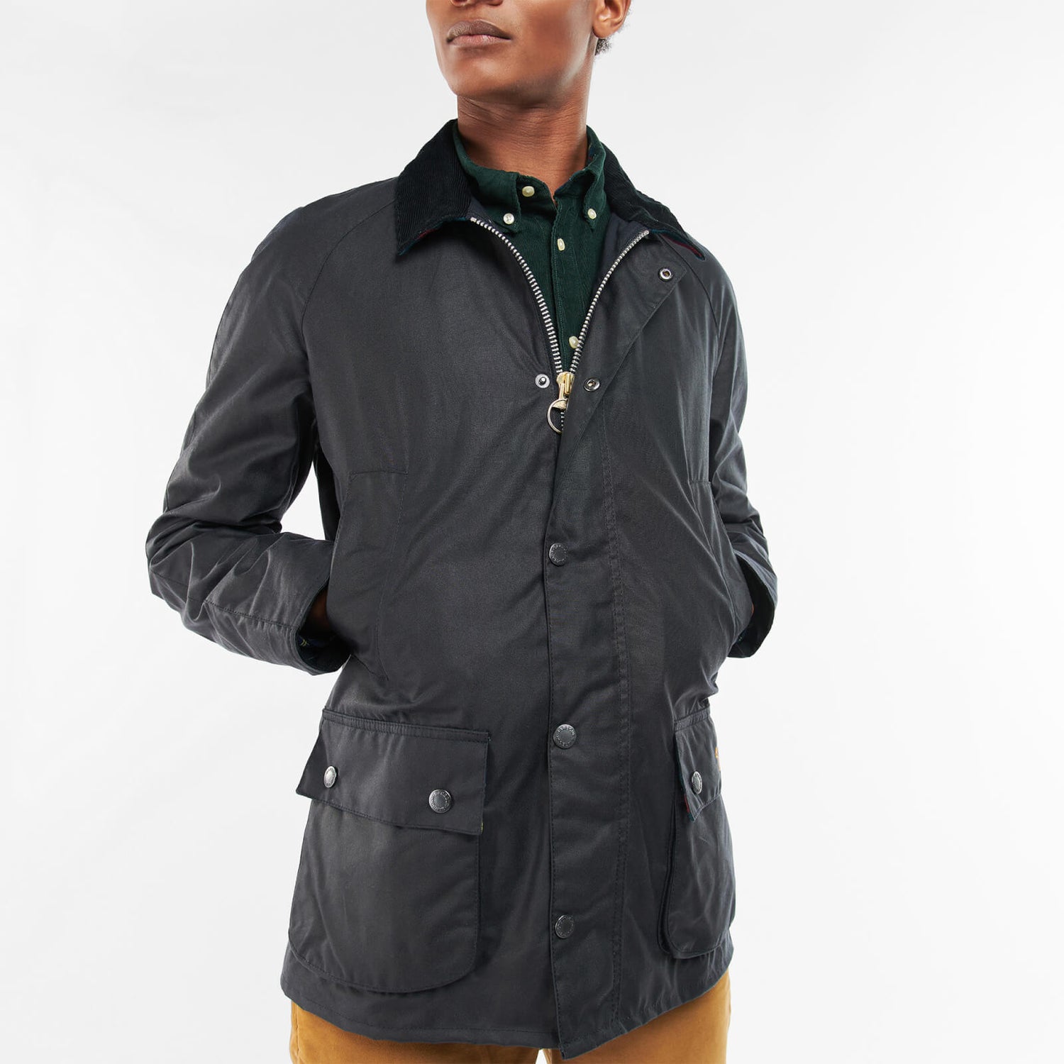 Barbour Crested Ashby Wax Cotton Jacket | TheHut.com