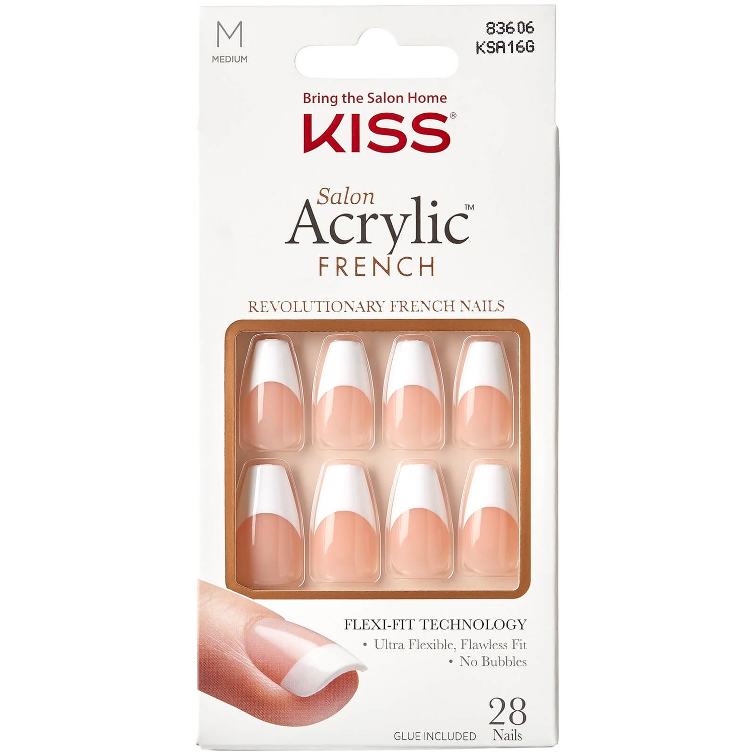 KISS Salon Acrylic Nail Kit - Je T'aime - LOOKFANTASTIC