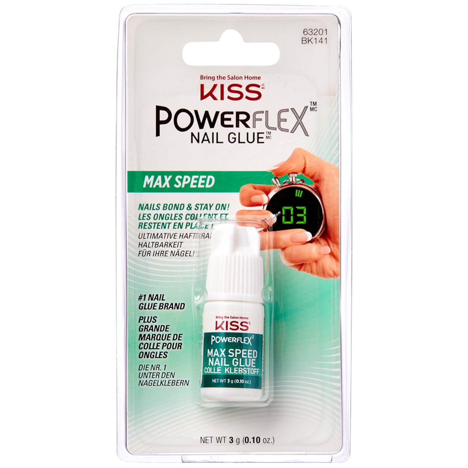 Kiss Powerflex Maximum Speed Nail Glue 23g - LOOKFANTASTIC