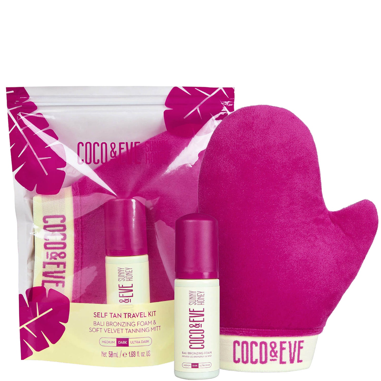 Coco & Eve Self Tan Travel Kit Dark LOOKFANTASTIC