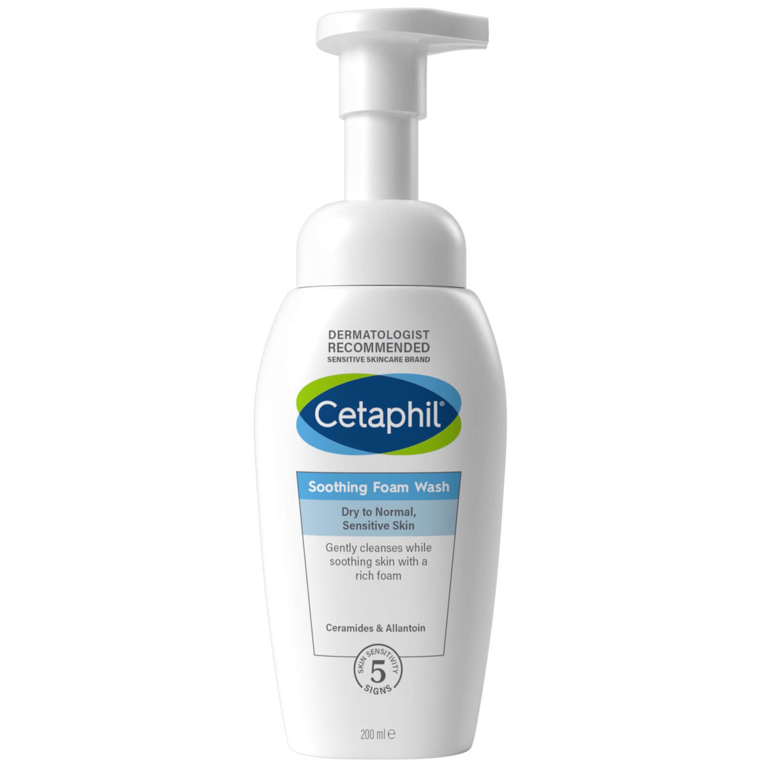 Cetaphil Soothing Foam Wash 200ml LOOKFANTASTIC