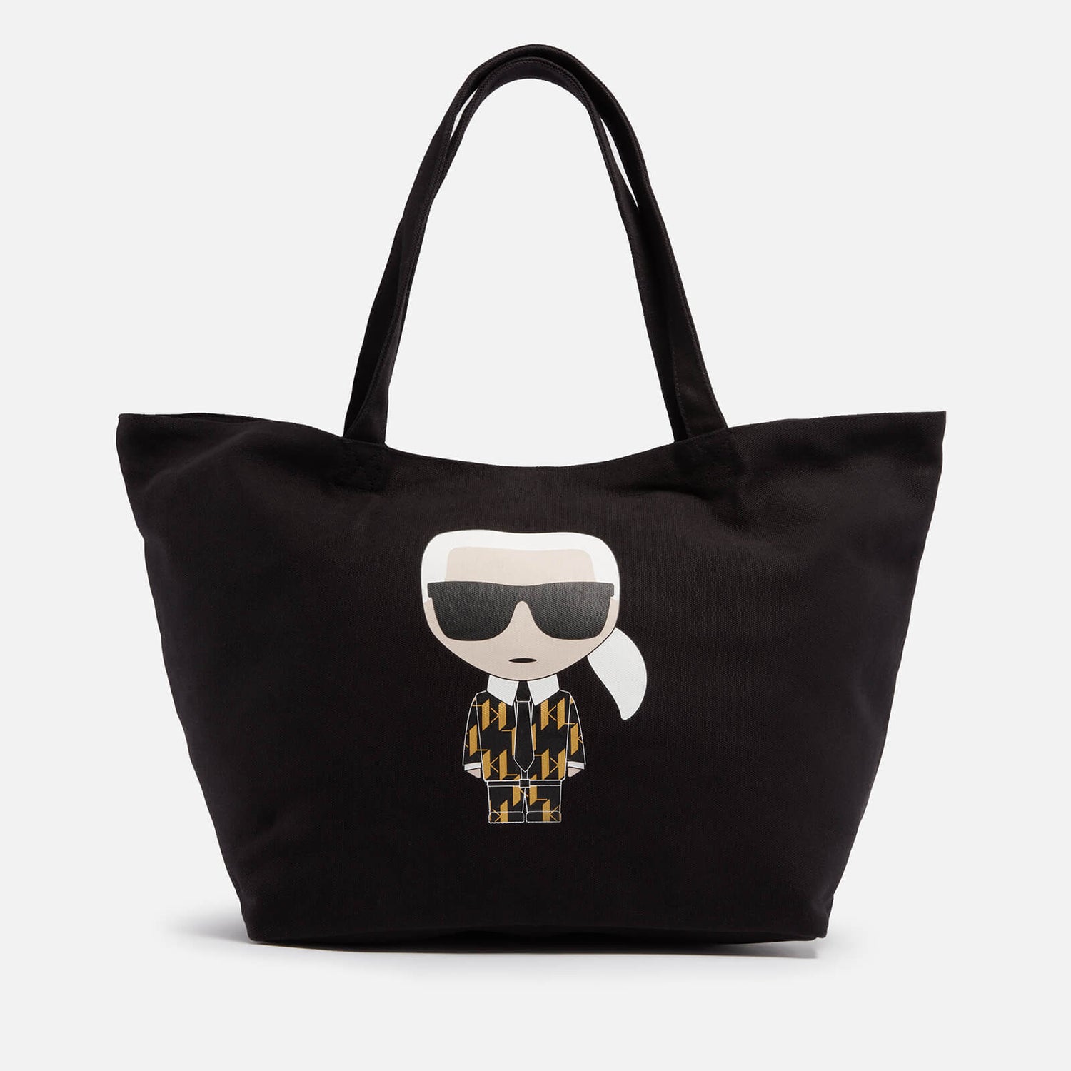 KARL LAGERFELD K/Ikonik Large Canvas Tote Bag | TheHut.com