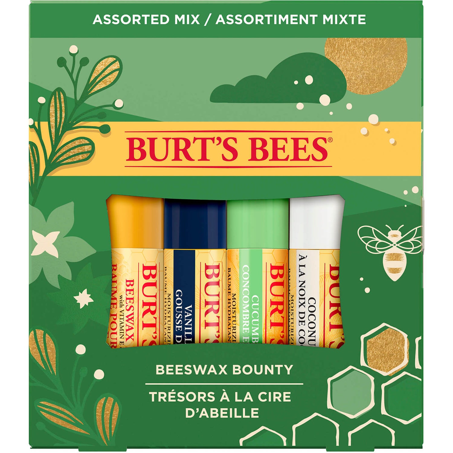 Burt's Bees Bounty Assorted Mix Lip Balm Gift Set LOOKFANTASTIC