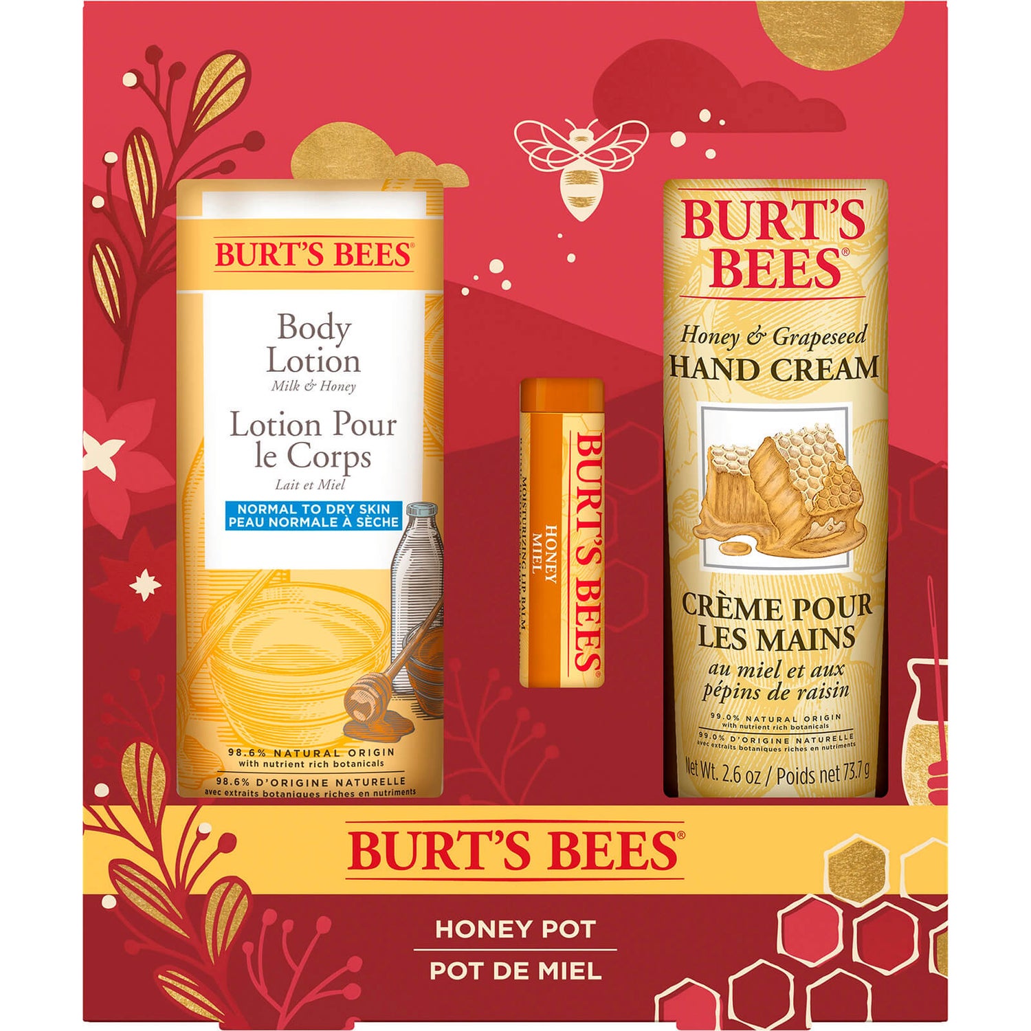 Burt's Bees Honey Pot Gift Set LOOKFANTASTIC