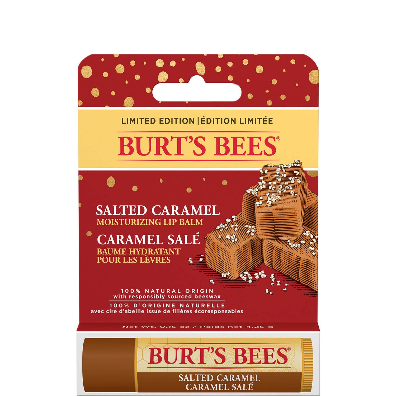 Burt's Bees Moisturising Salted Caramel Lip Balm 4.25g lookfantastic