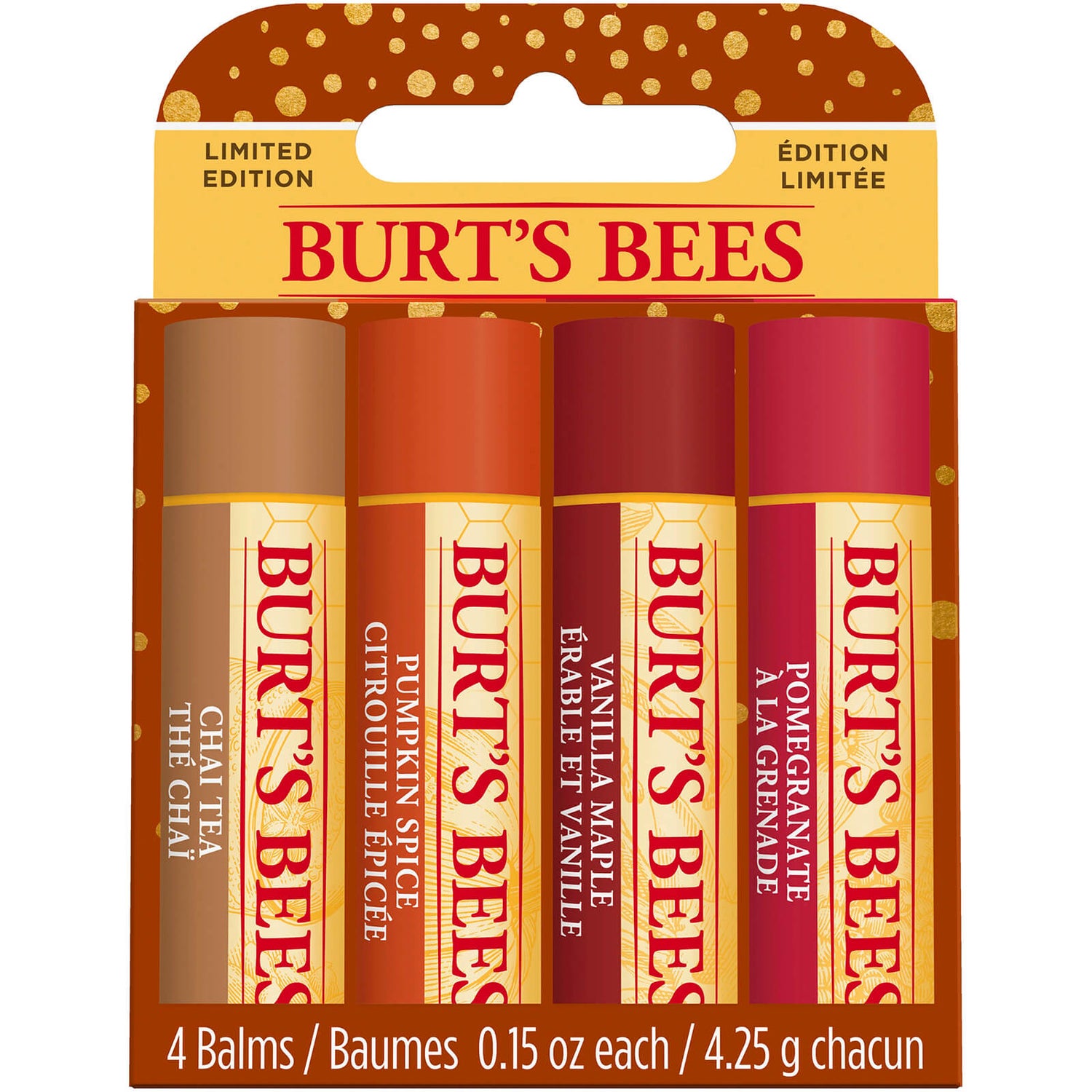 Burt's Bees Fall Lip Balm Gift Set lookfantastic 台灣站