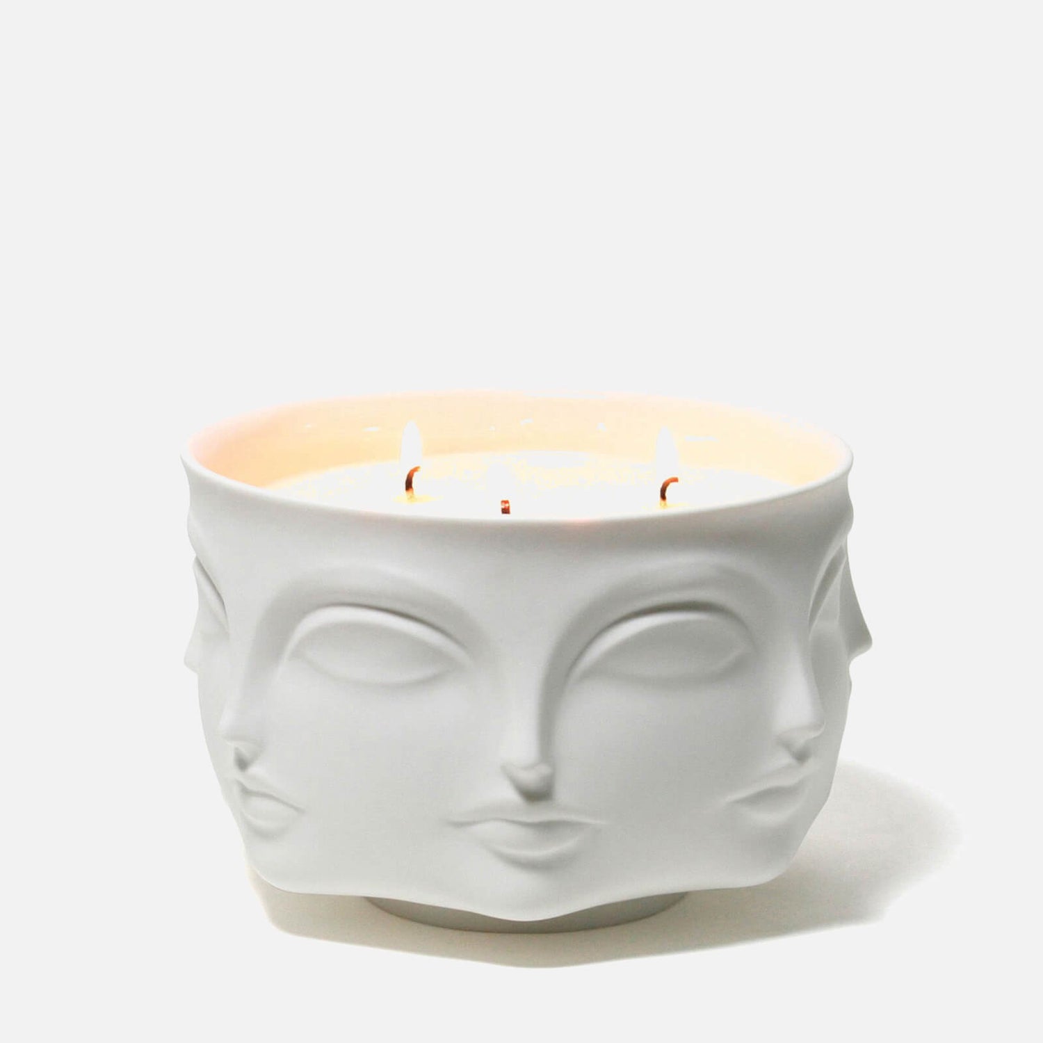 Jonathan Adler Muse Ceramic Candle Blanc