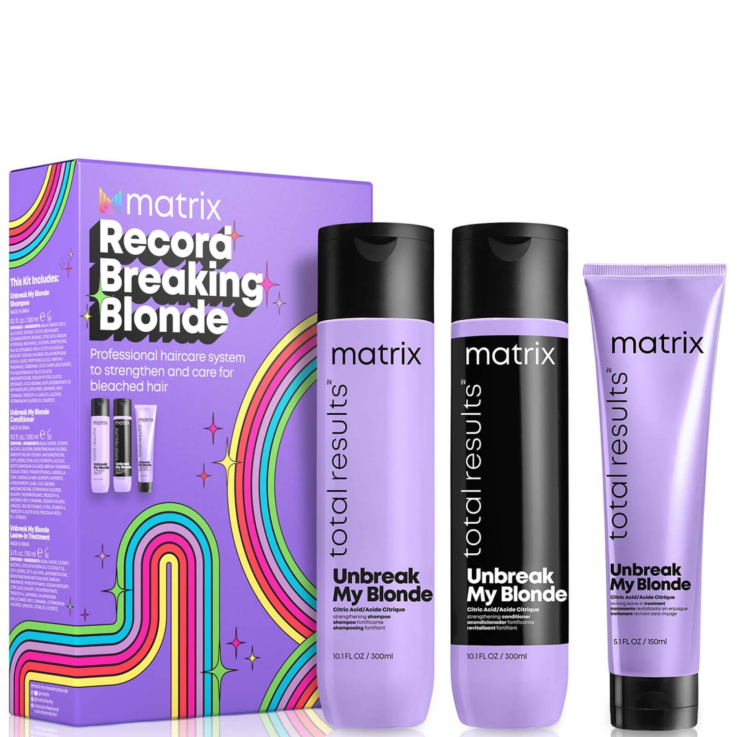 Matrix Total Results Unbreak My Blonde Strengthening Trio - LOOKFANTASTIC