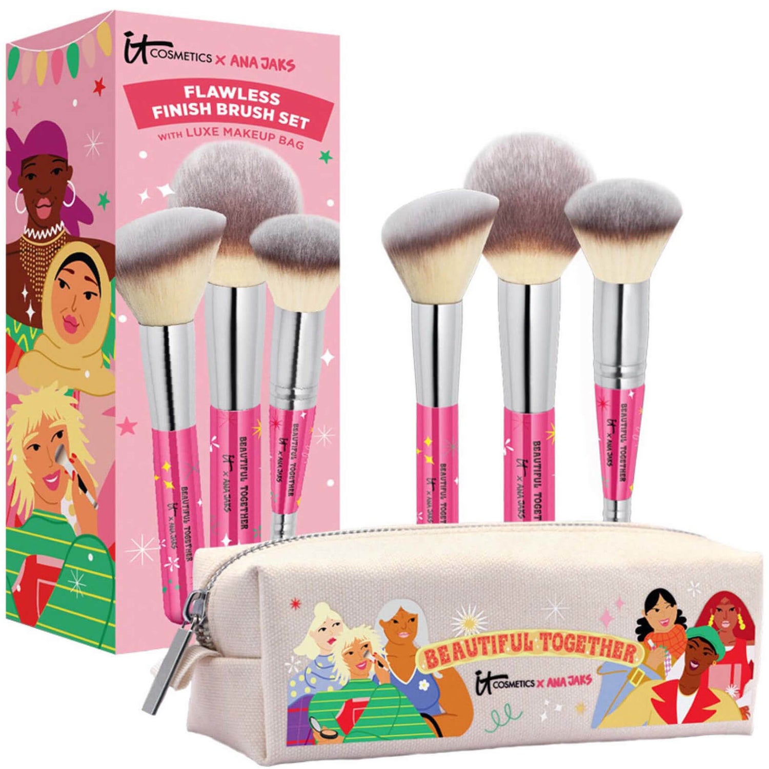 IT Cosmetics Beautiful Together Flawless Finish Brush Set Koop online