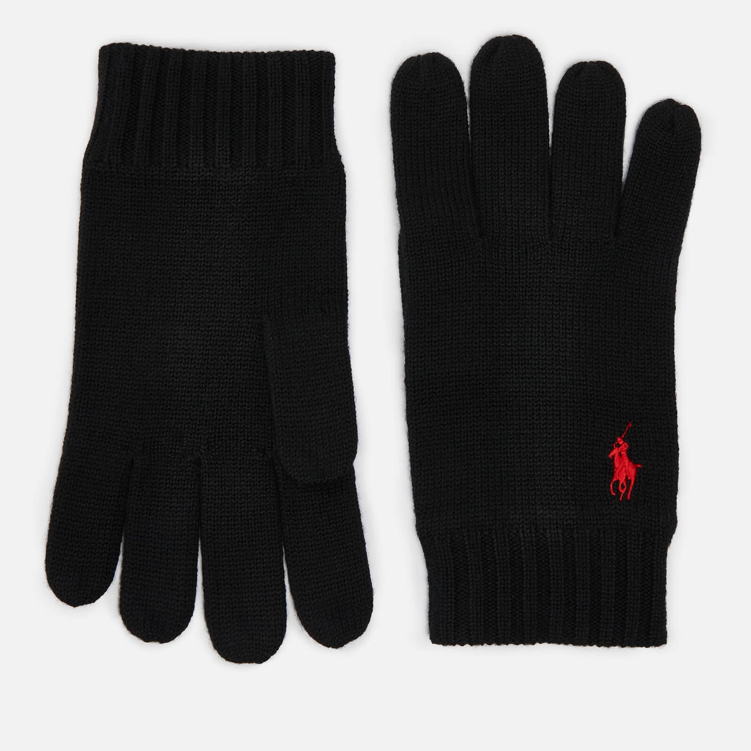 Polo Ralph Lauren Logo-Embroidered Wool Gloves | TheHut.com