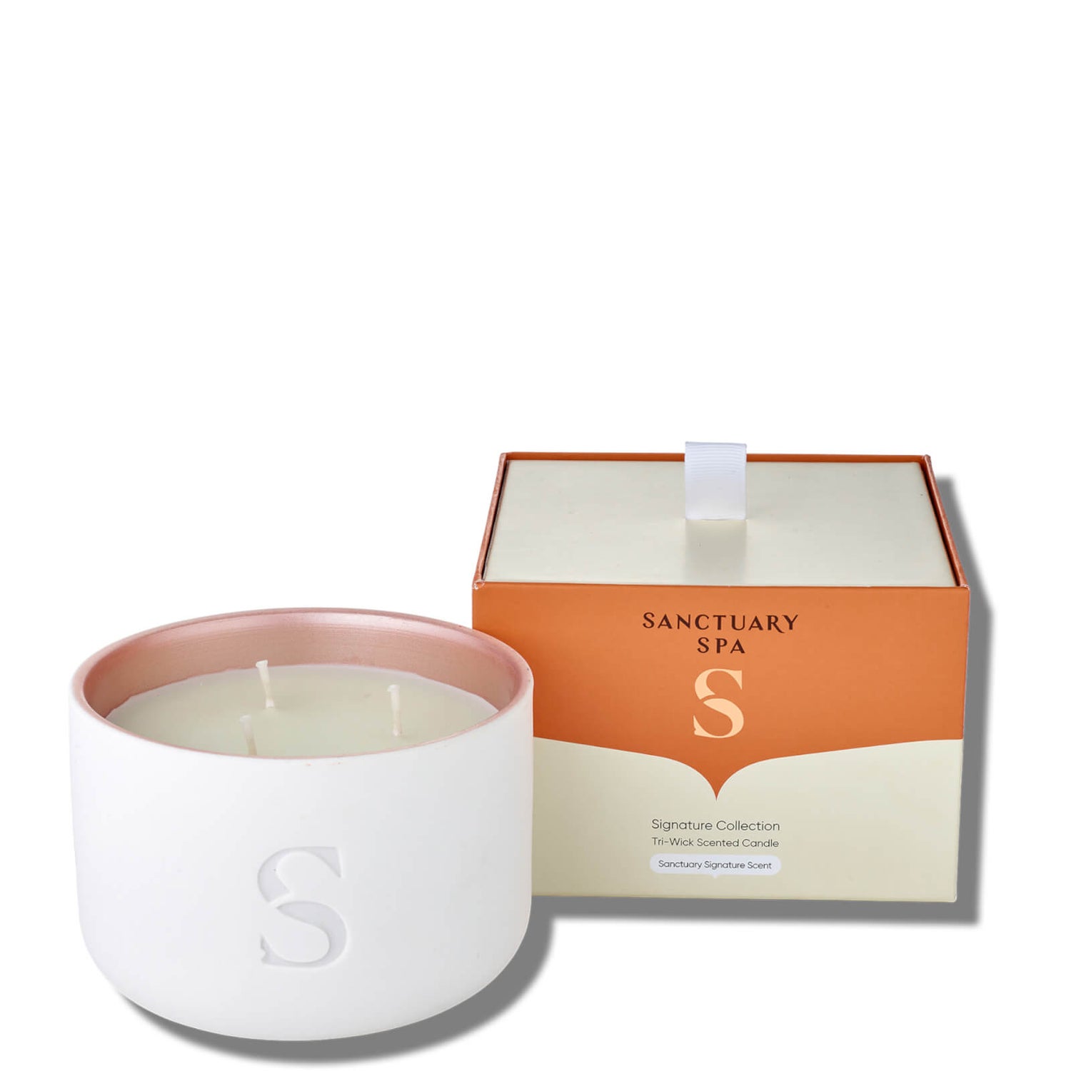 Sanctuary Spa Tri Wick Signature Scented Candle 340g LOOKFANTASTIC