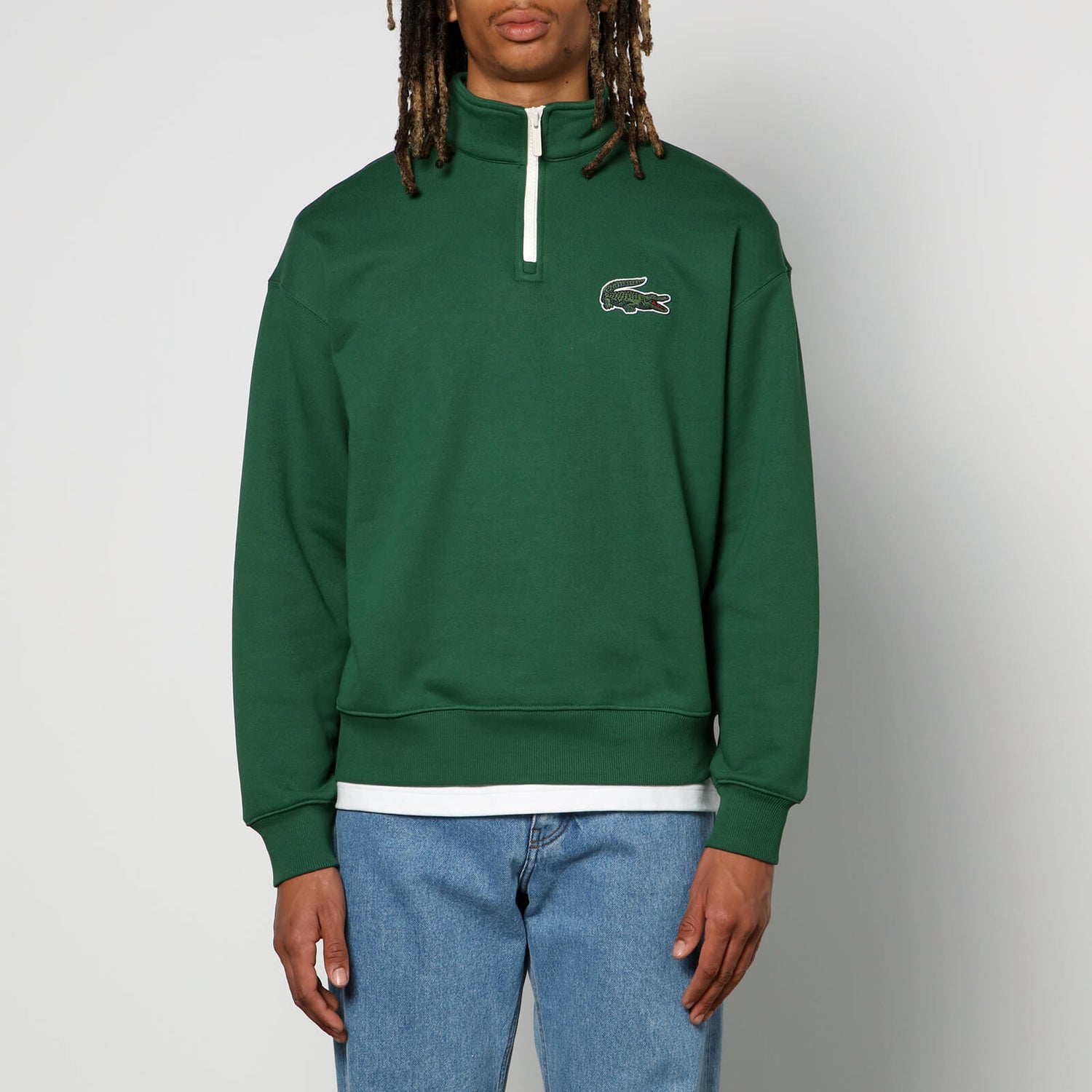 Lacoste Big Croc Cotton-Jersey Sweatshirt | TheHut.com
