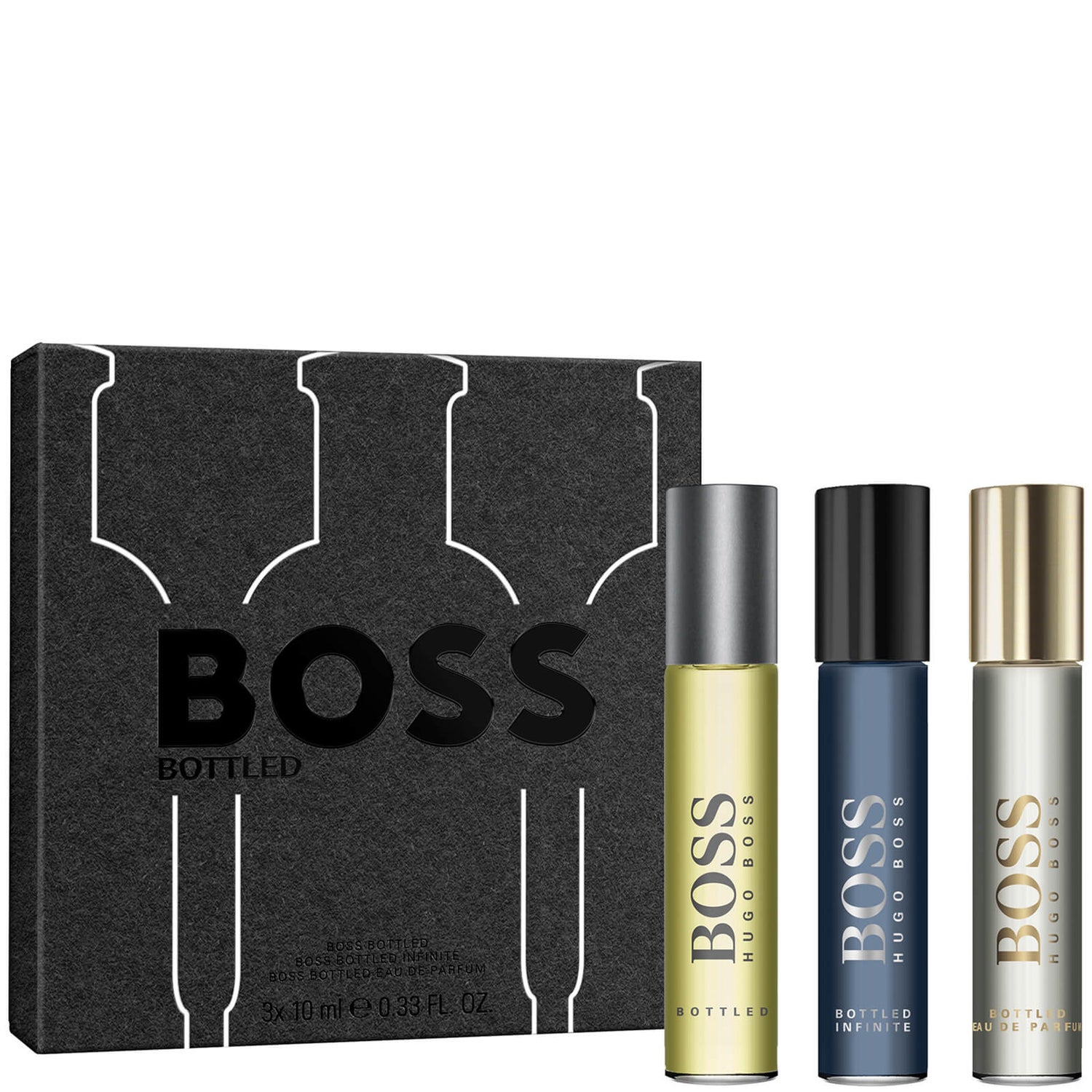 BOSS Bottled Trio Pen Spray Men's Christmas Gift Set Entrega GRÁTIS