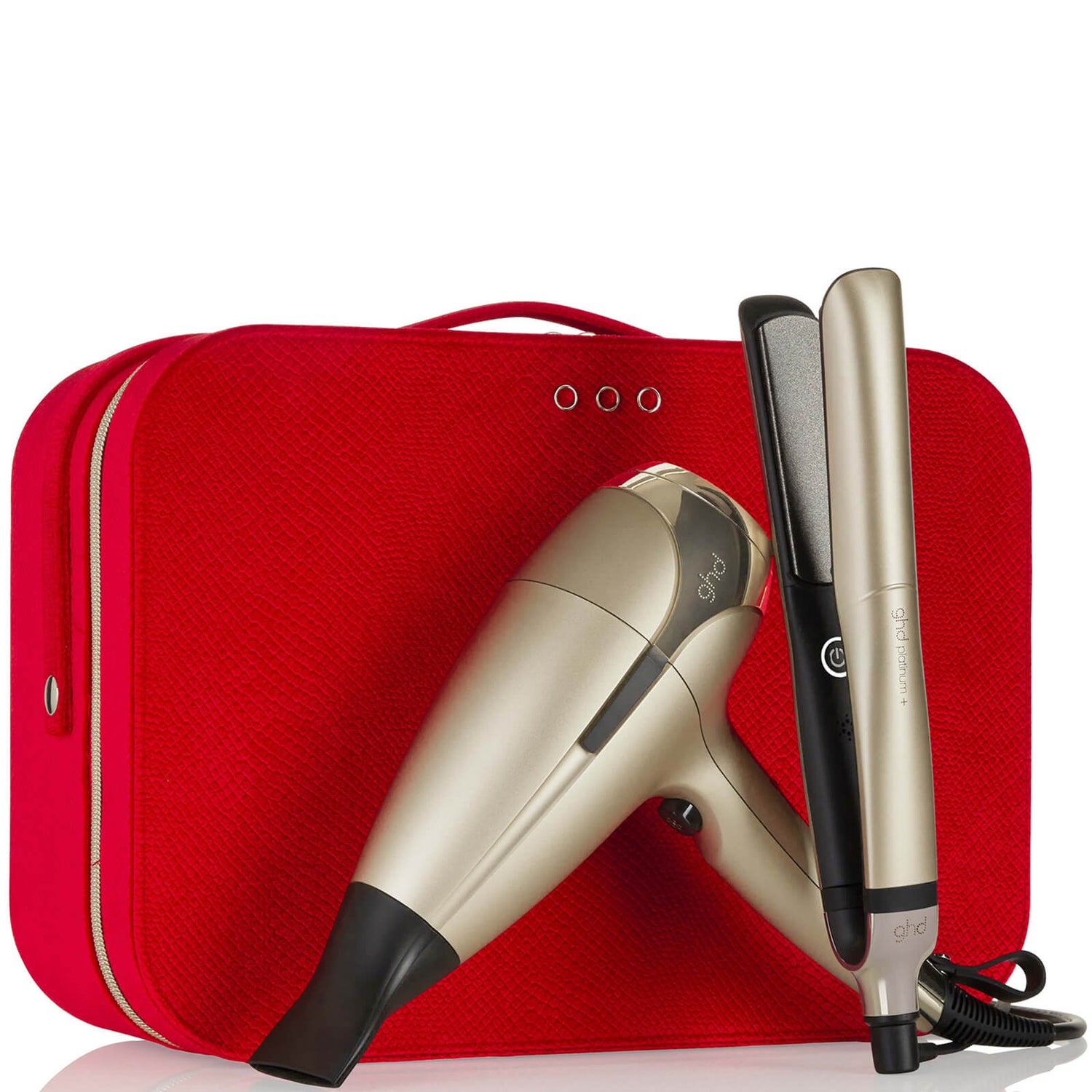 ghd Grand-Luxe Gift Set - Platinum+ Styler 1" Flat Iron and Helios ...