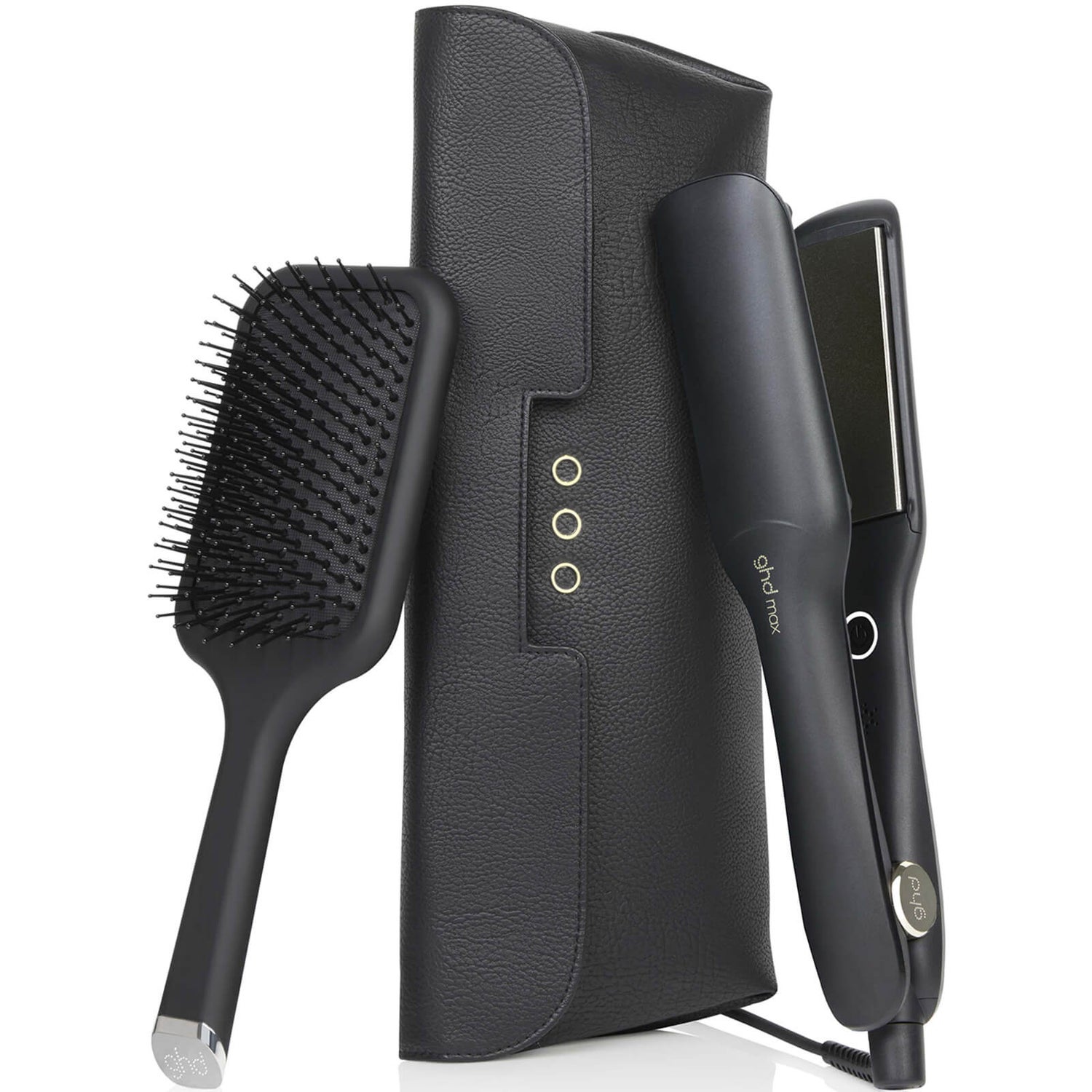 ghd Max Styler 2" Wide Plate Flat Iron Gift Set With Paddle Brush and