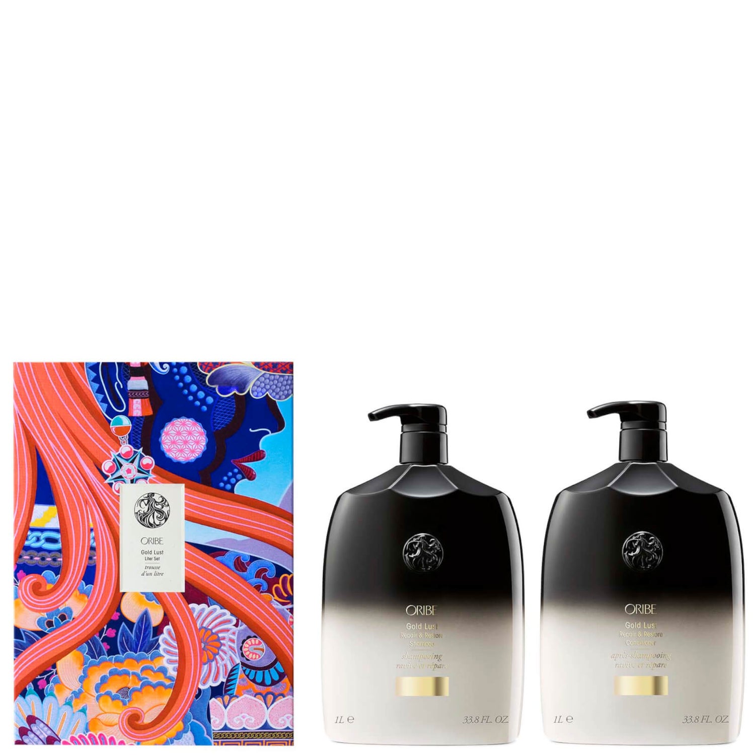 Oribe Gold Lust Shampoo and Conditioner Liter Set (Worth 339.00