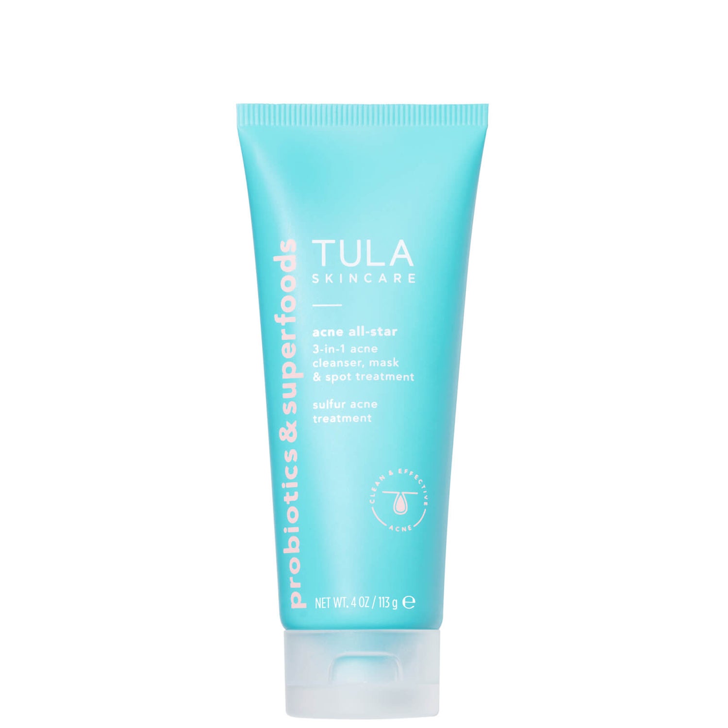TULA Skincare Acne AllStar 3in1 Acne Cleanser, Mask and Spot Treatment 20ml LOOKFANTASTIC