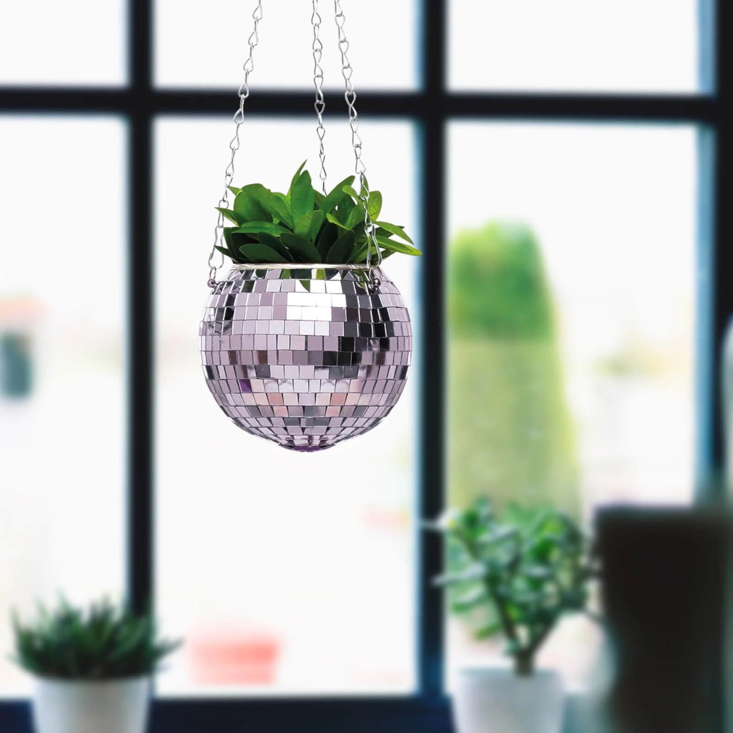 Disco Ball Hanging Planter 6" IWOOT UK