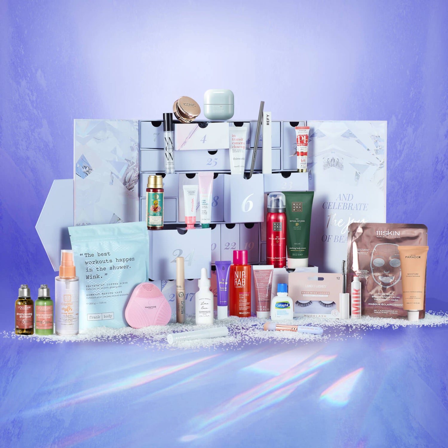 GLOSSYBOX "Freeze the Moment" Advent Calendar 2022 (Worth £443) GLOSSYBOX